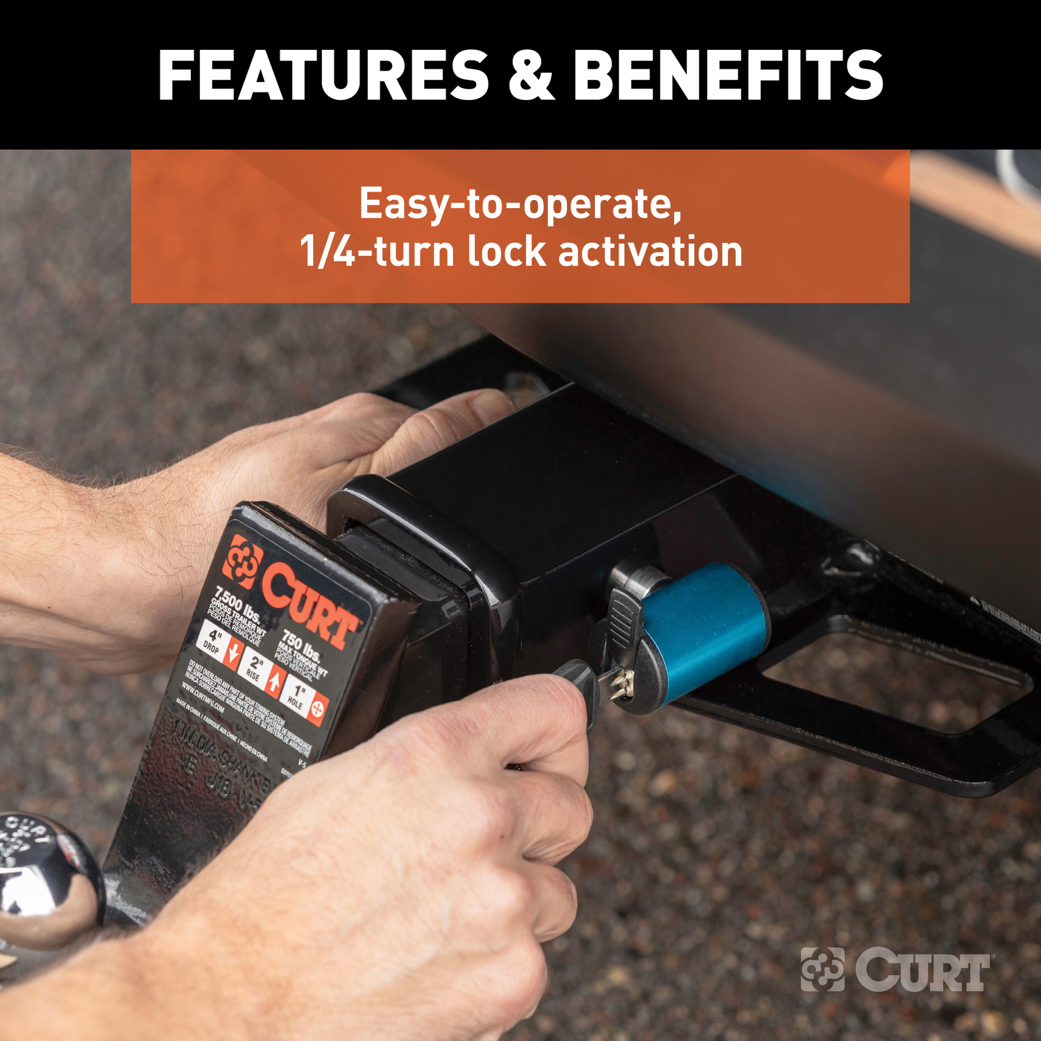 CURT Locking Hitch Pin