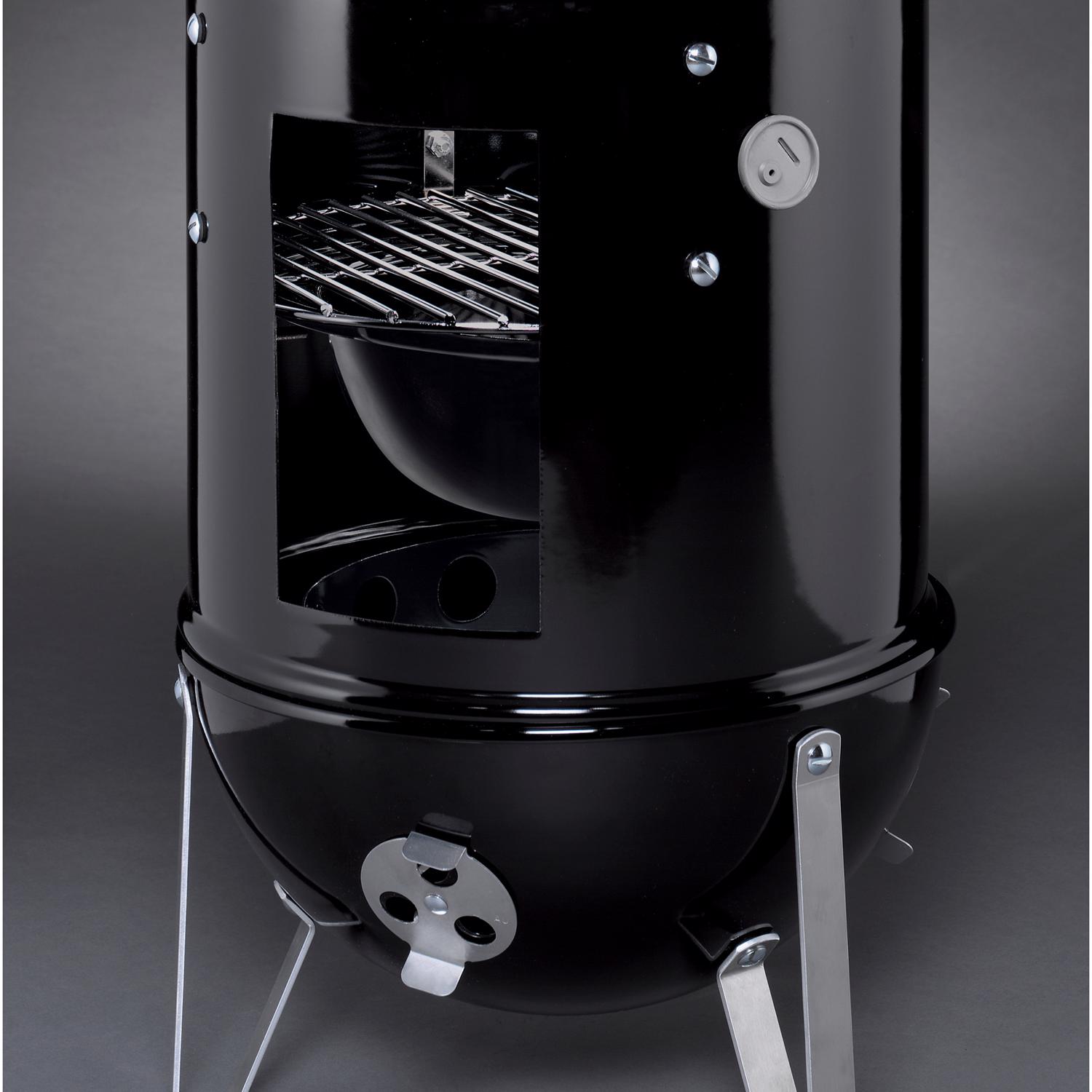 Weber Smokey Mountain Charcoal/Wood Bullet Smoker Black
