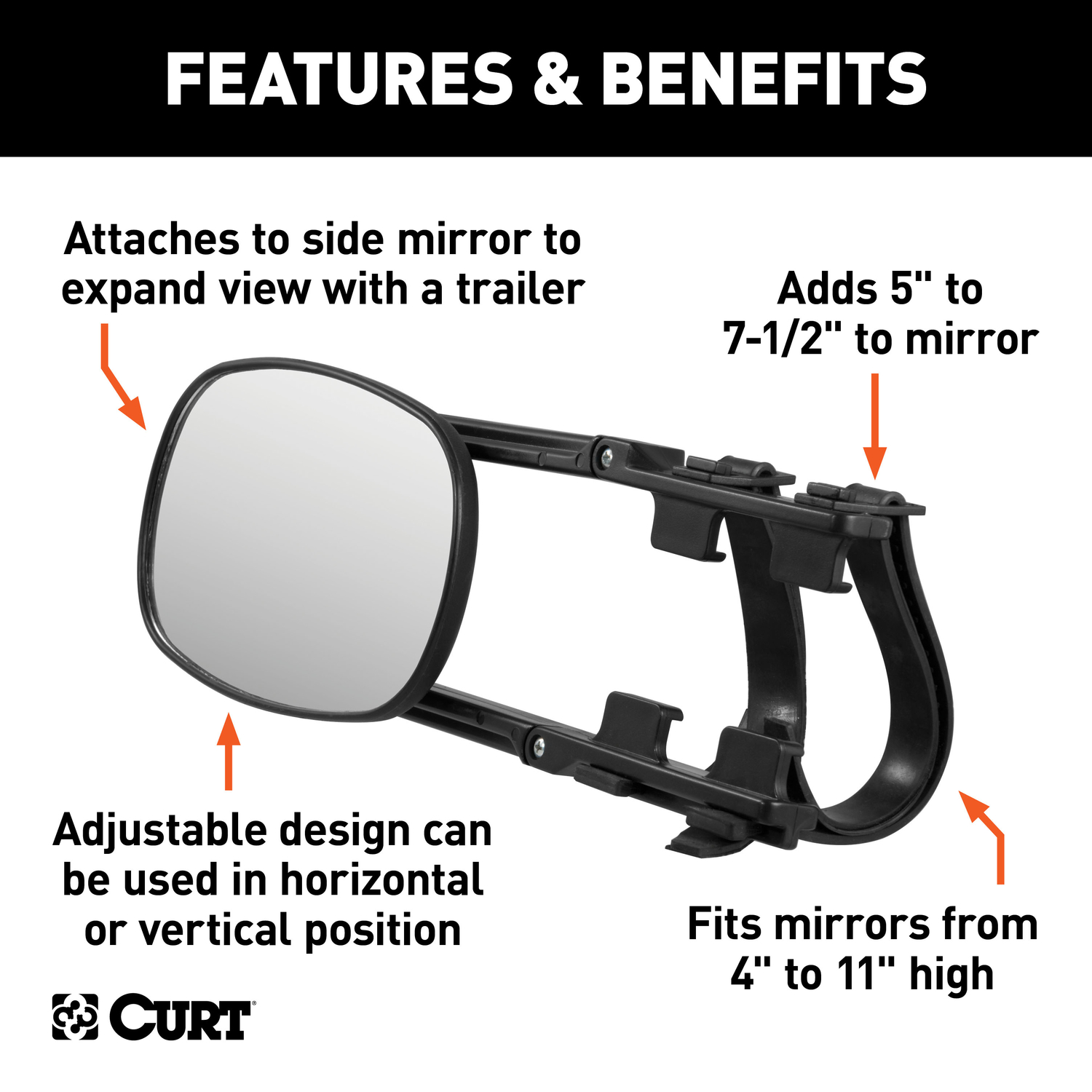 CURT Tow Mirror