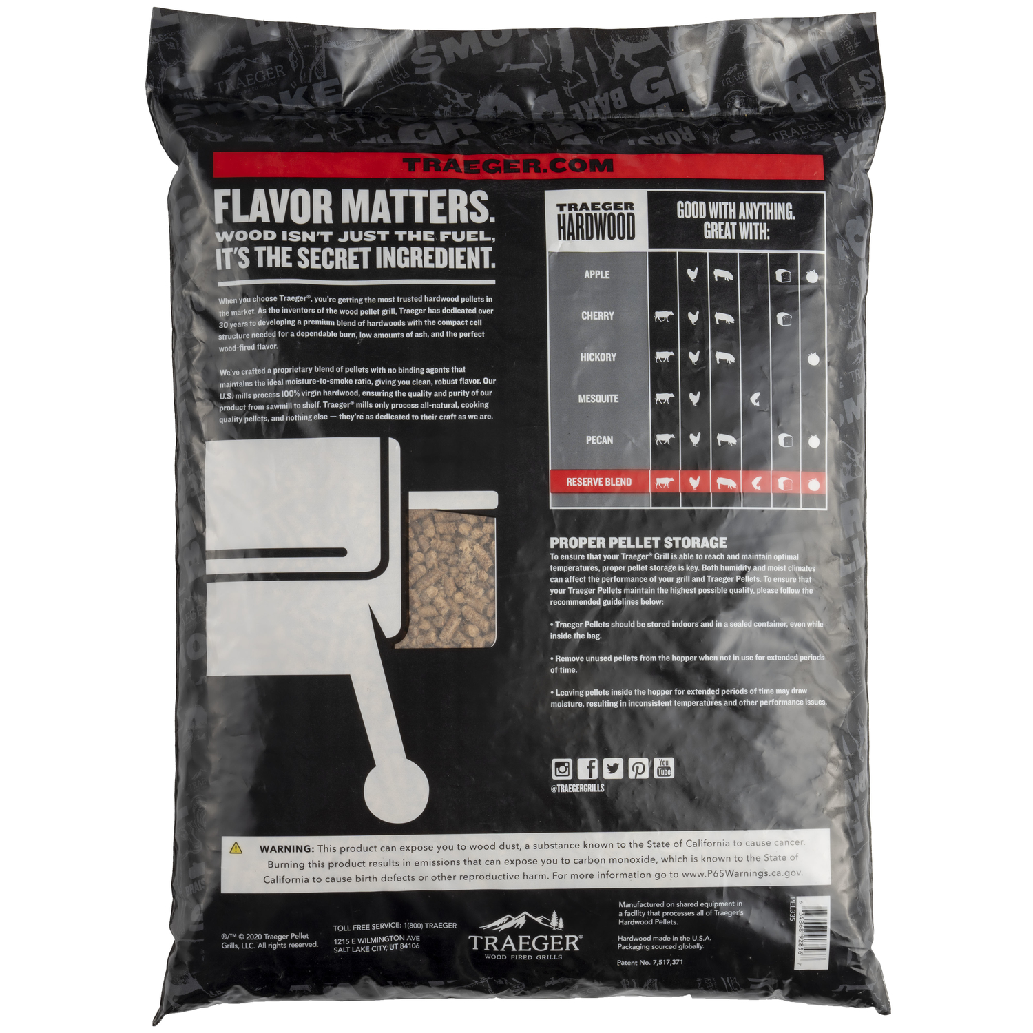 Traeger Reserve Apple/Cherry/Oak Blend Wood Pellet Fuel 20 lb