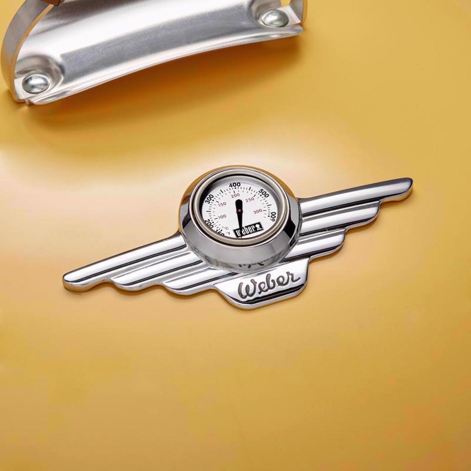 Weber 22 in. 70th Anniversary Kettle Charcoal Grill Hot Rod Yellow