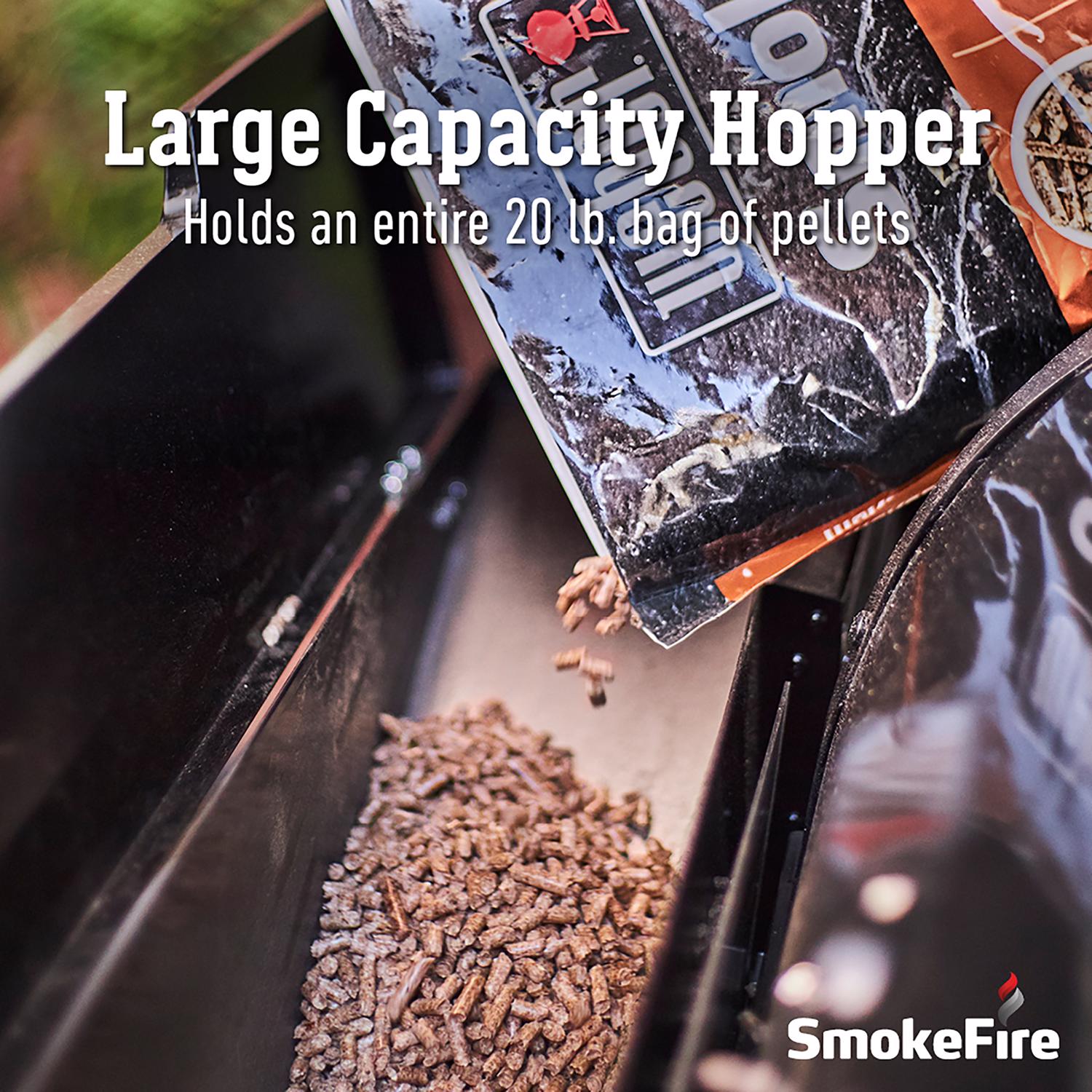 Weber SmokeFire EX6 2nd Gen Wood Pellet WiFi Grill Black