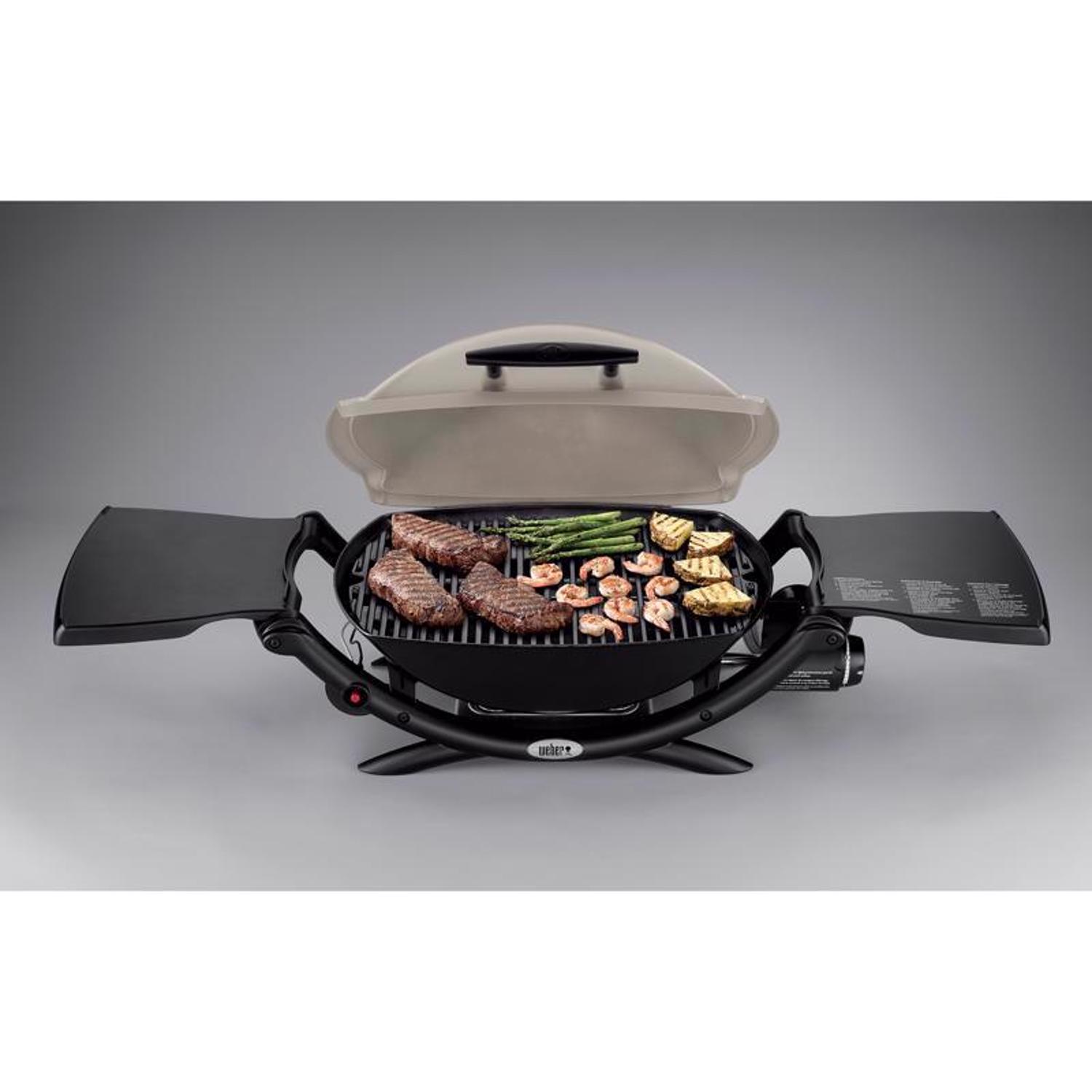 Weber Q2000 1 Burner Liquid Propane Grill Titanium