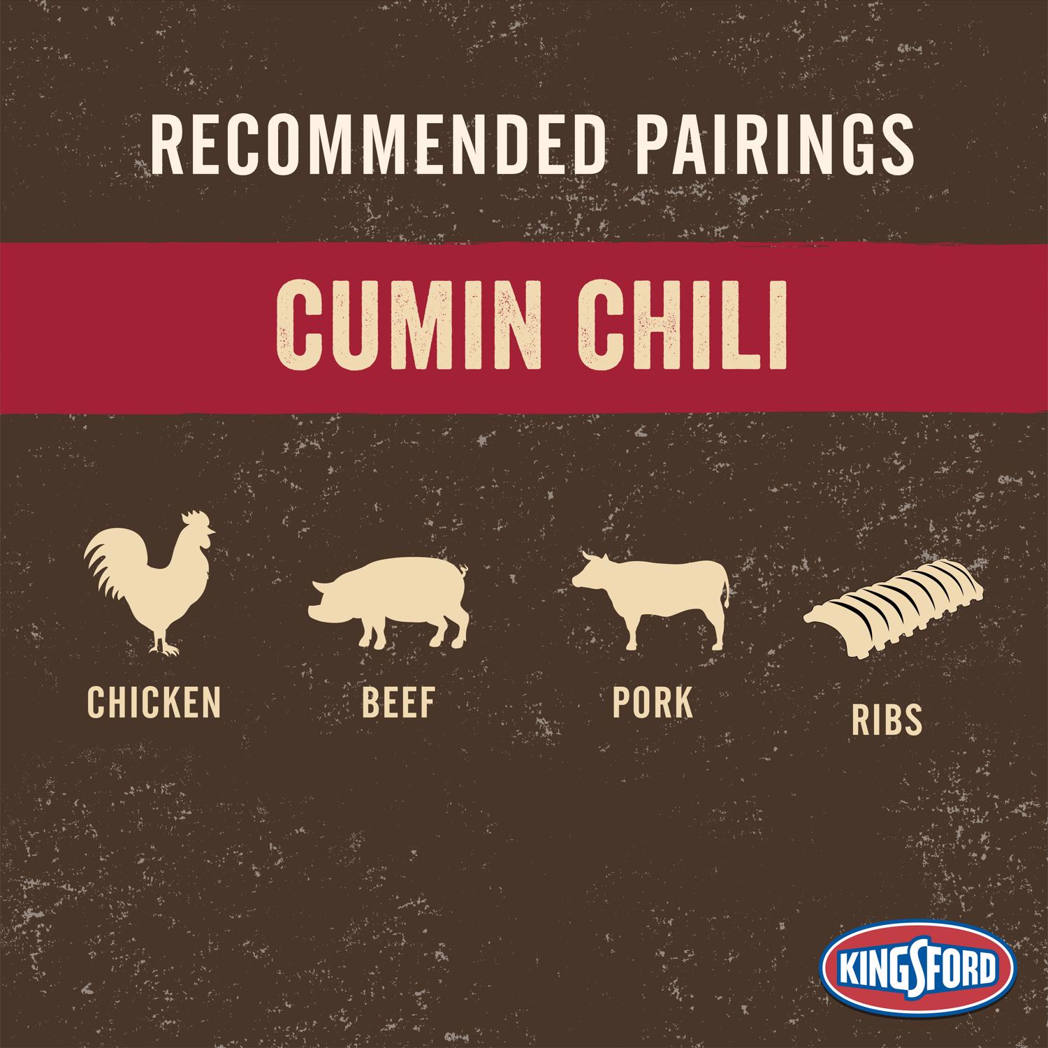 Kingsford Signature Flavors All Natural Chili Cumin Charcoal Briquettes 8 lb