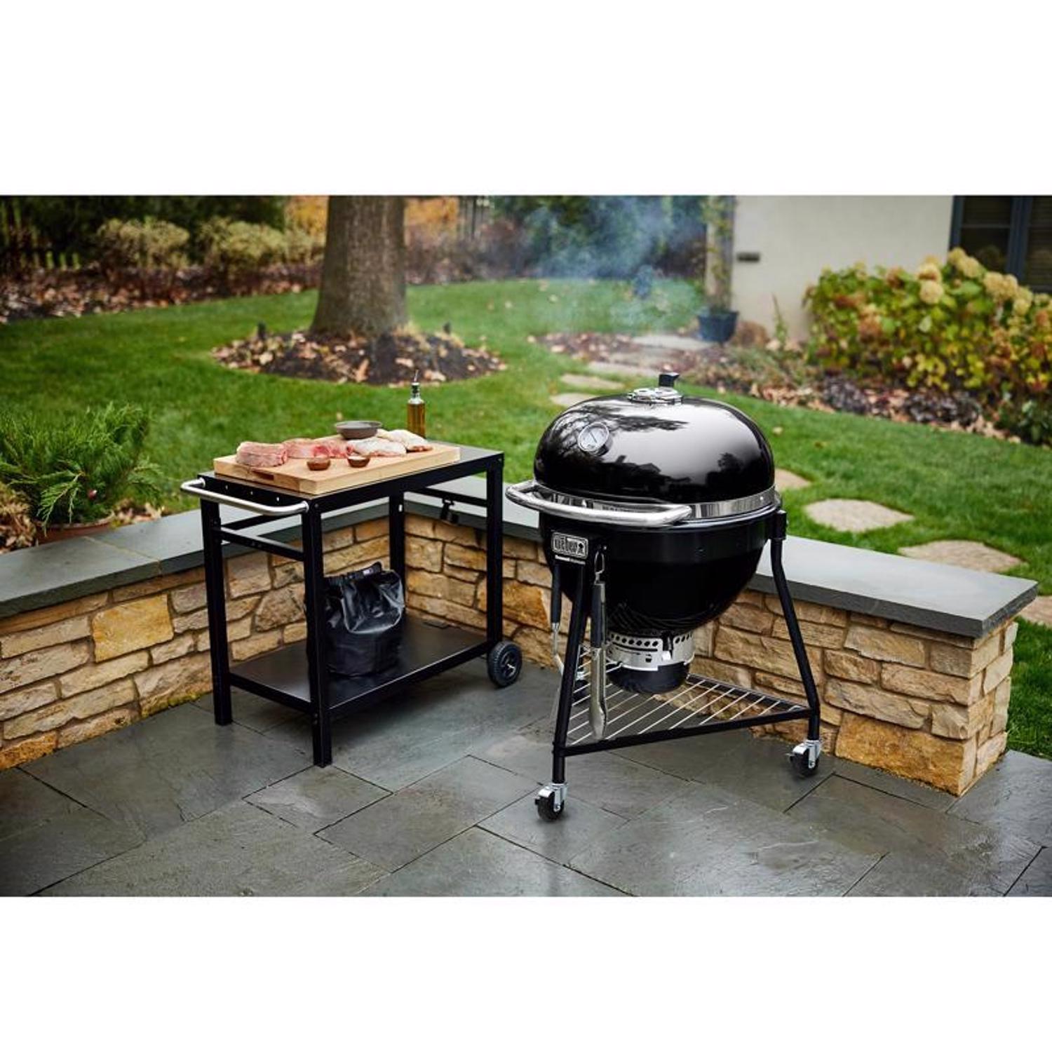 Weber 24 in. Summit E6 Charcoal Kamado Grill and Smoker Black