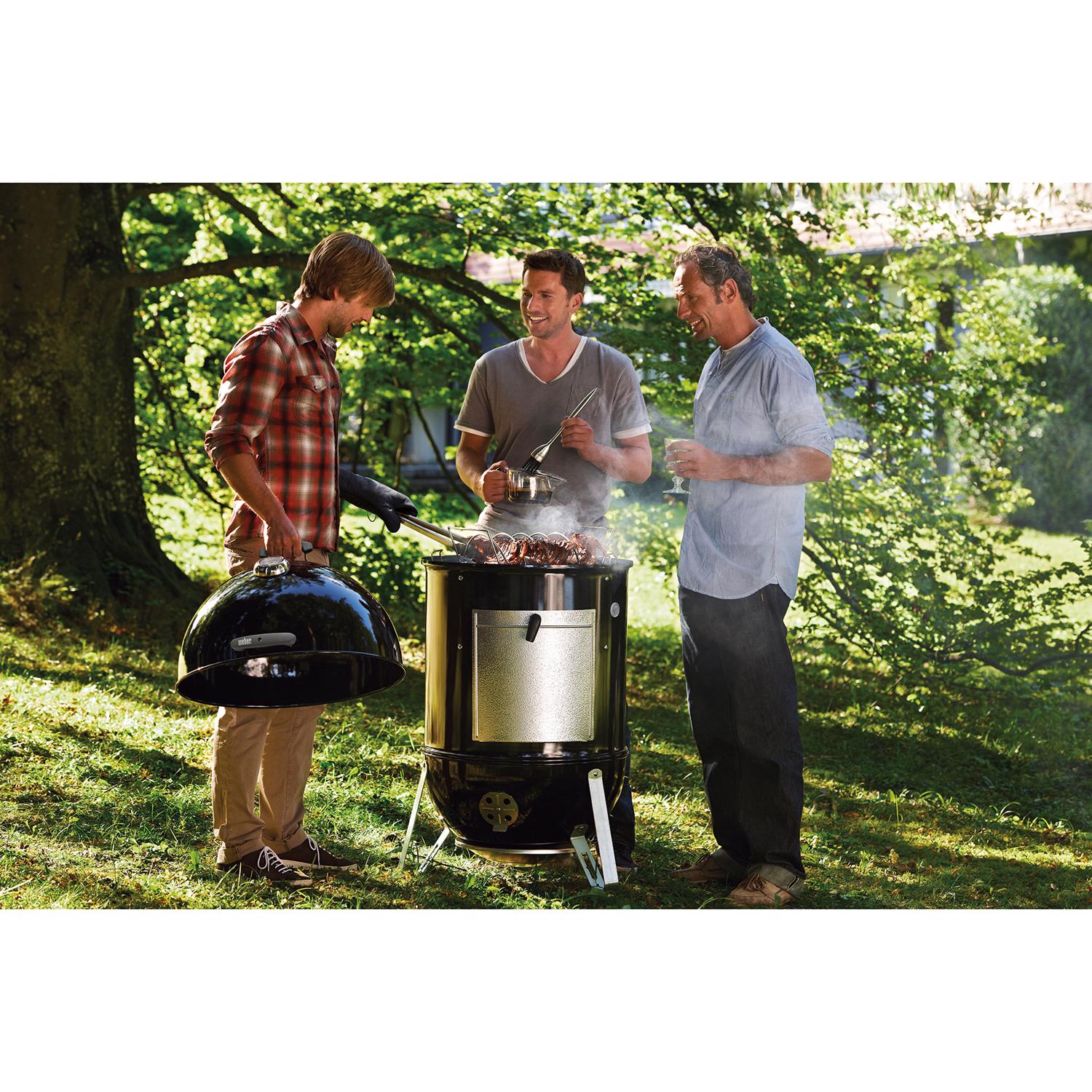 Weber Smokey Mountain Charcoal/Wood Bullet Smoker Black