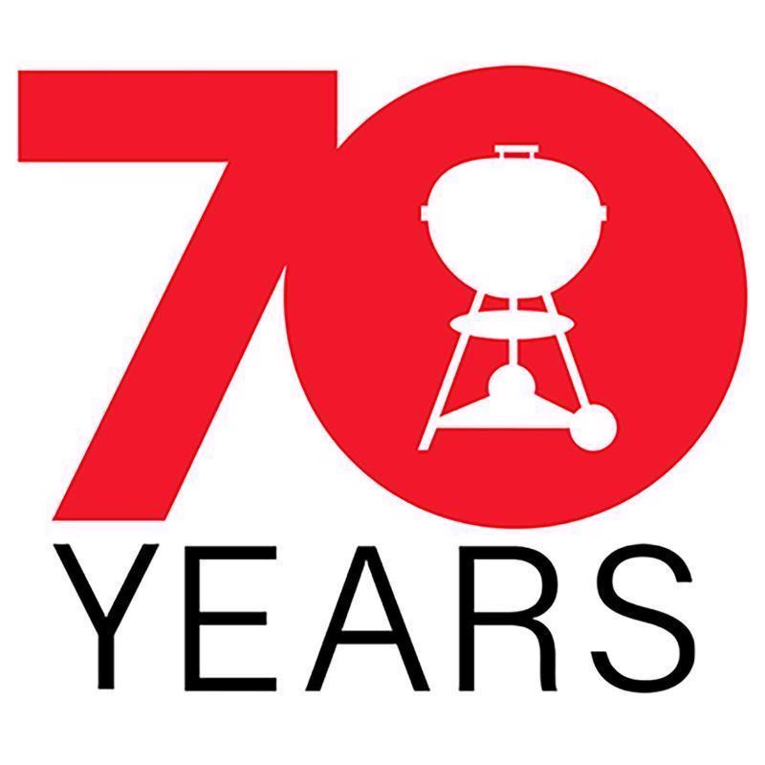 Weber 22 in. 70th Anniversary Kettle Charcoal Grill Hollywood Gray