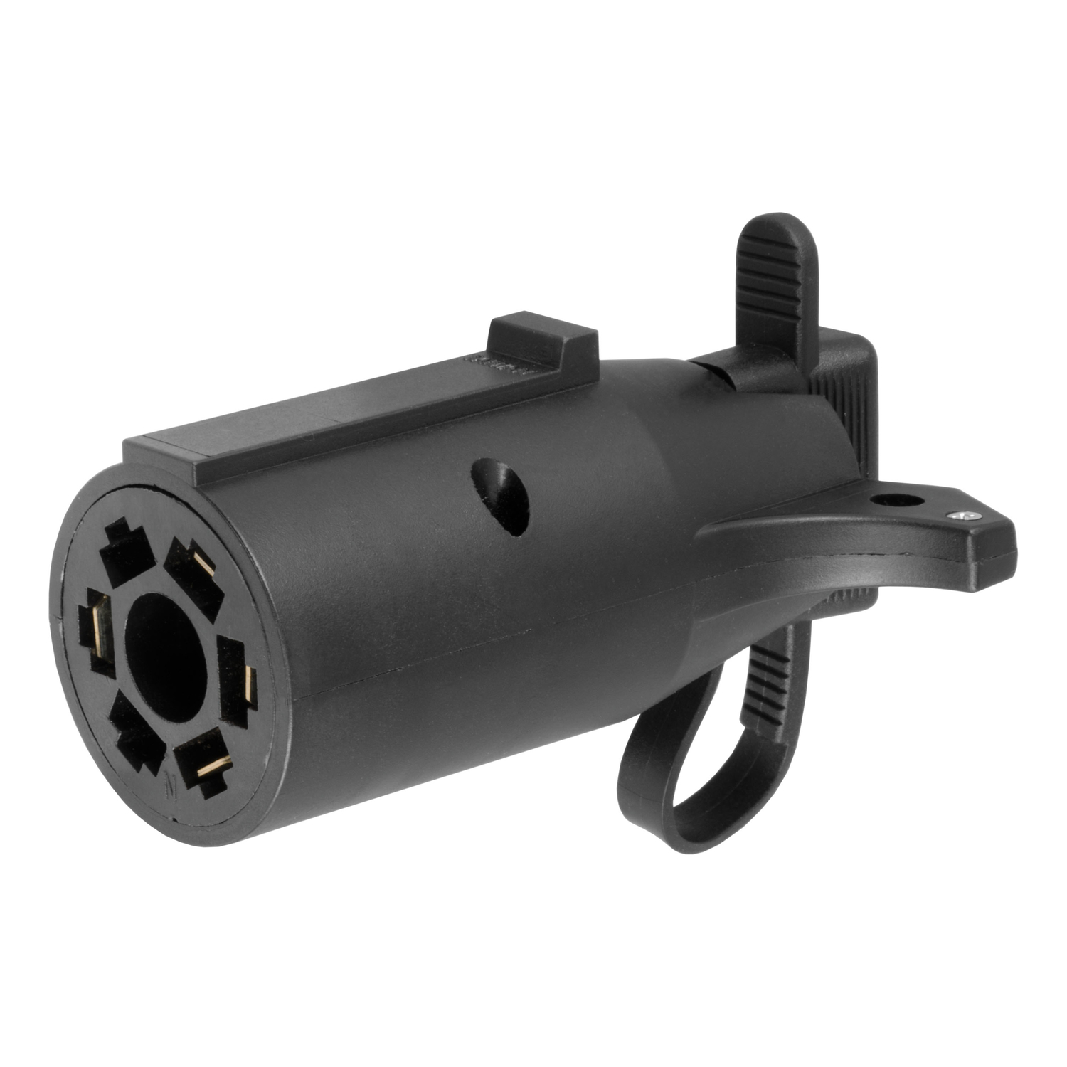 CURT 7 Blade to 4 Flat Electrical Adapter with Tester 4 in.