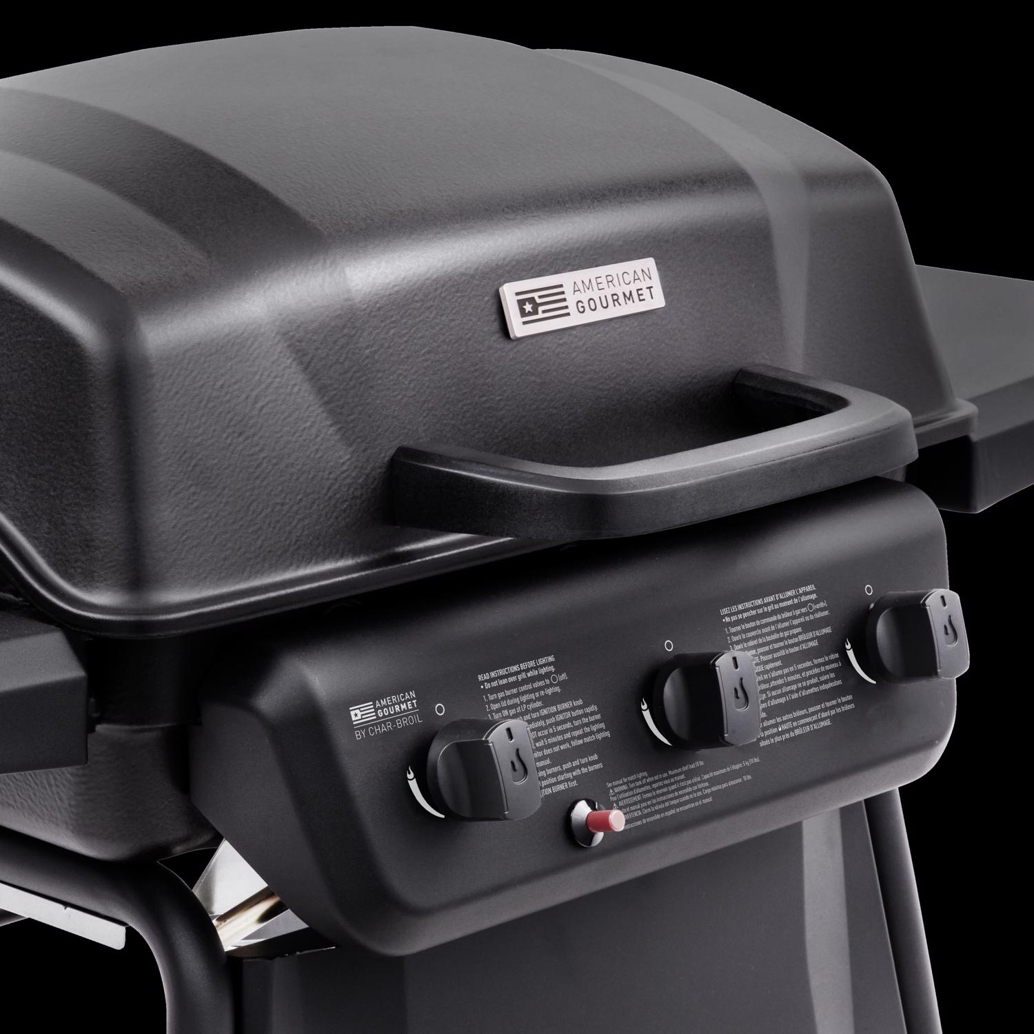 American Gourmet 3 Burner Liquid Propane Grill Black