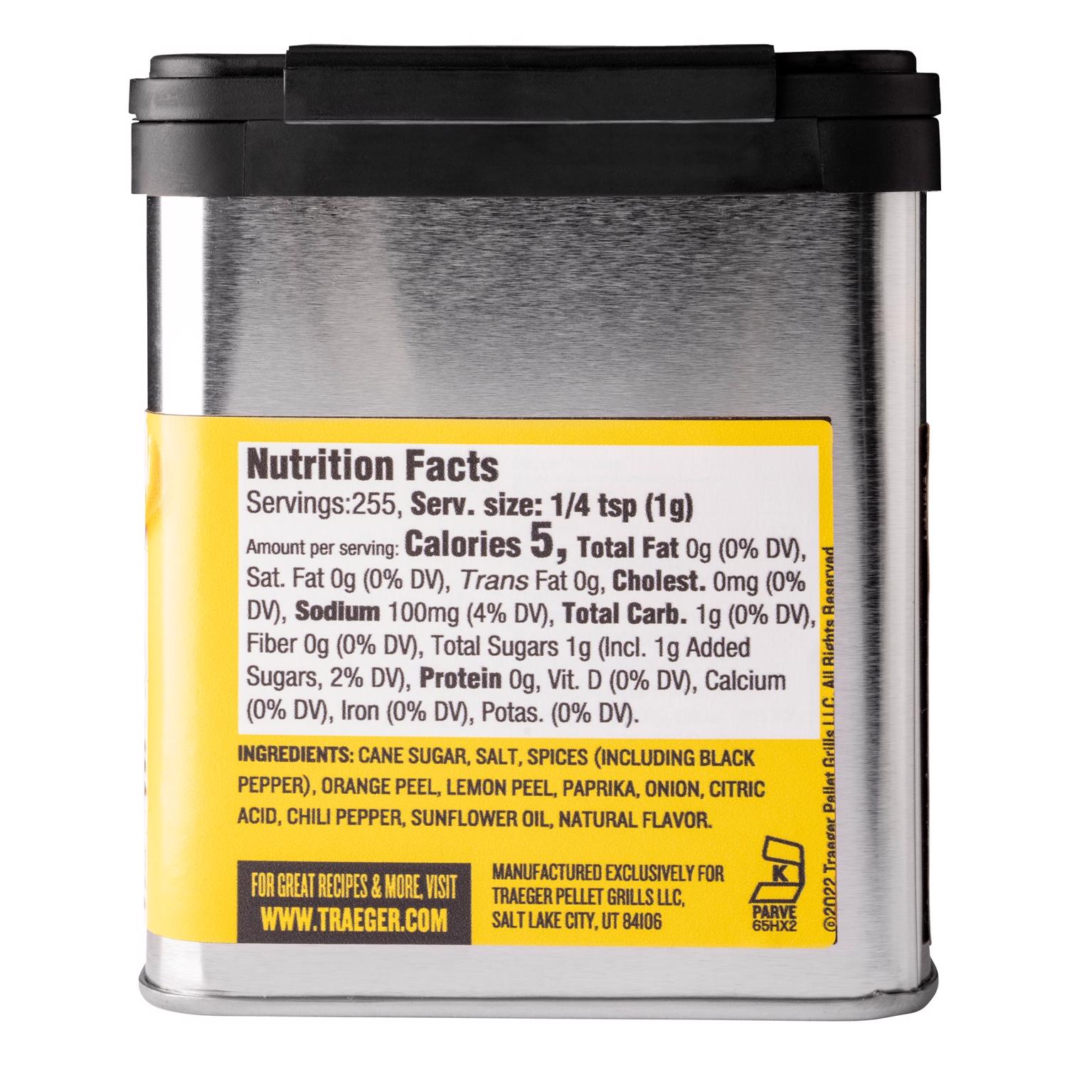 Traeger Citrus and Black Pepper Chicken Rub 9 oz