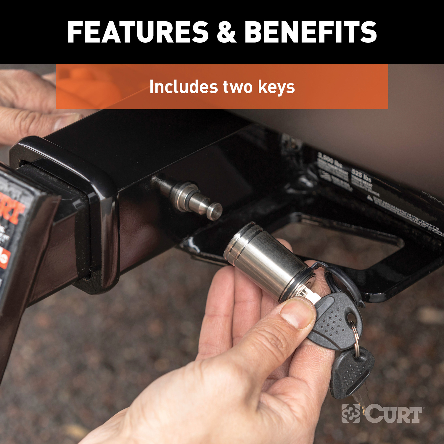 CURT Locking Hitch Pin