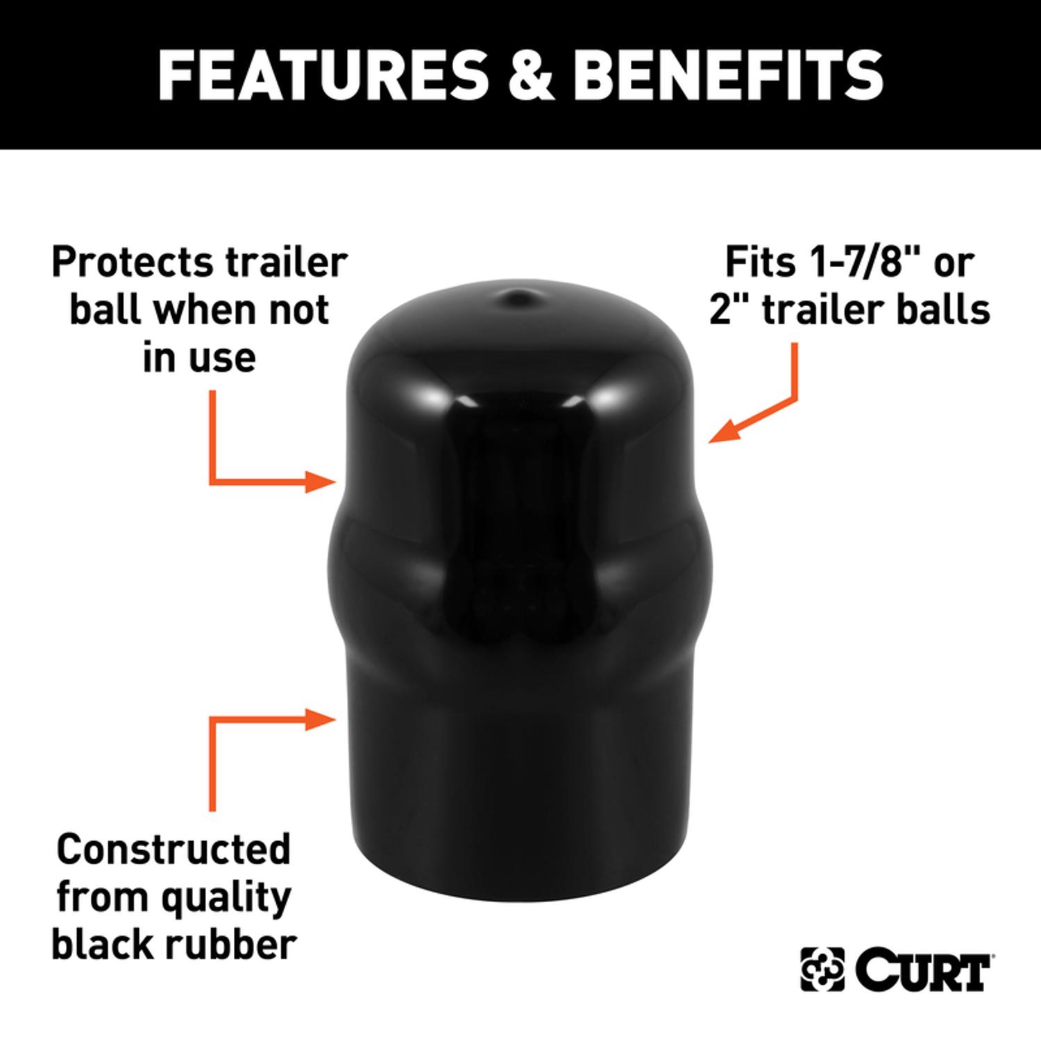 CURT 2 in. Hitch Ball Cover