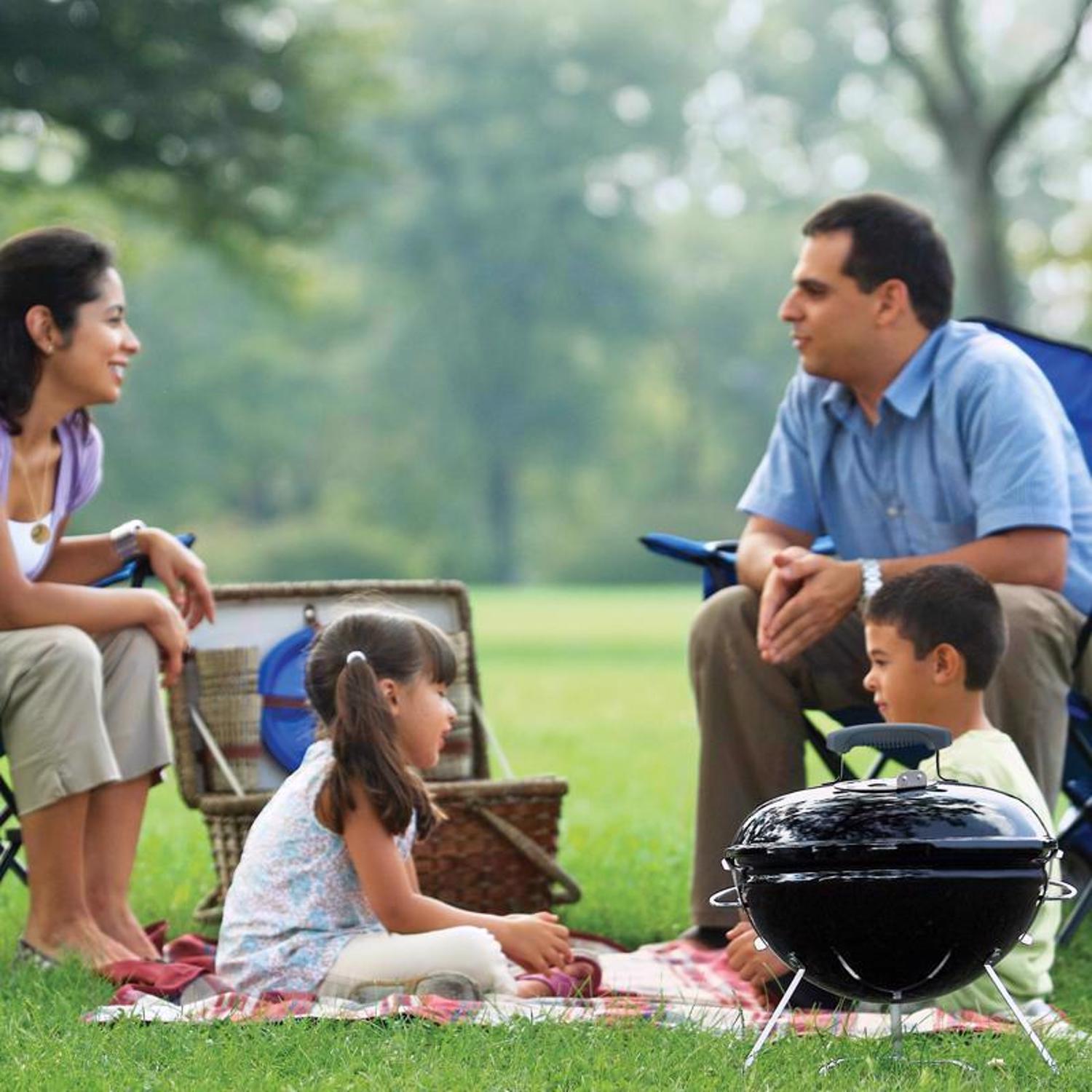 Weber 14 in. Smokey Joe Premium Charcoal Grill Black