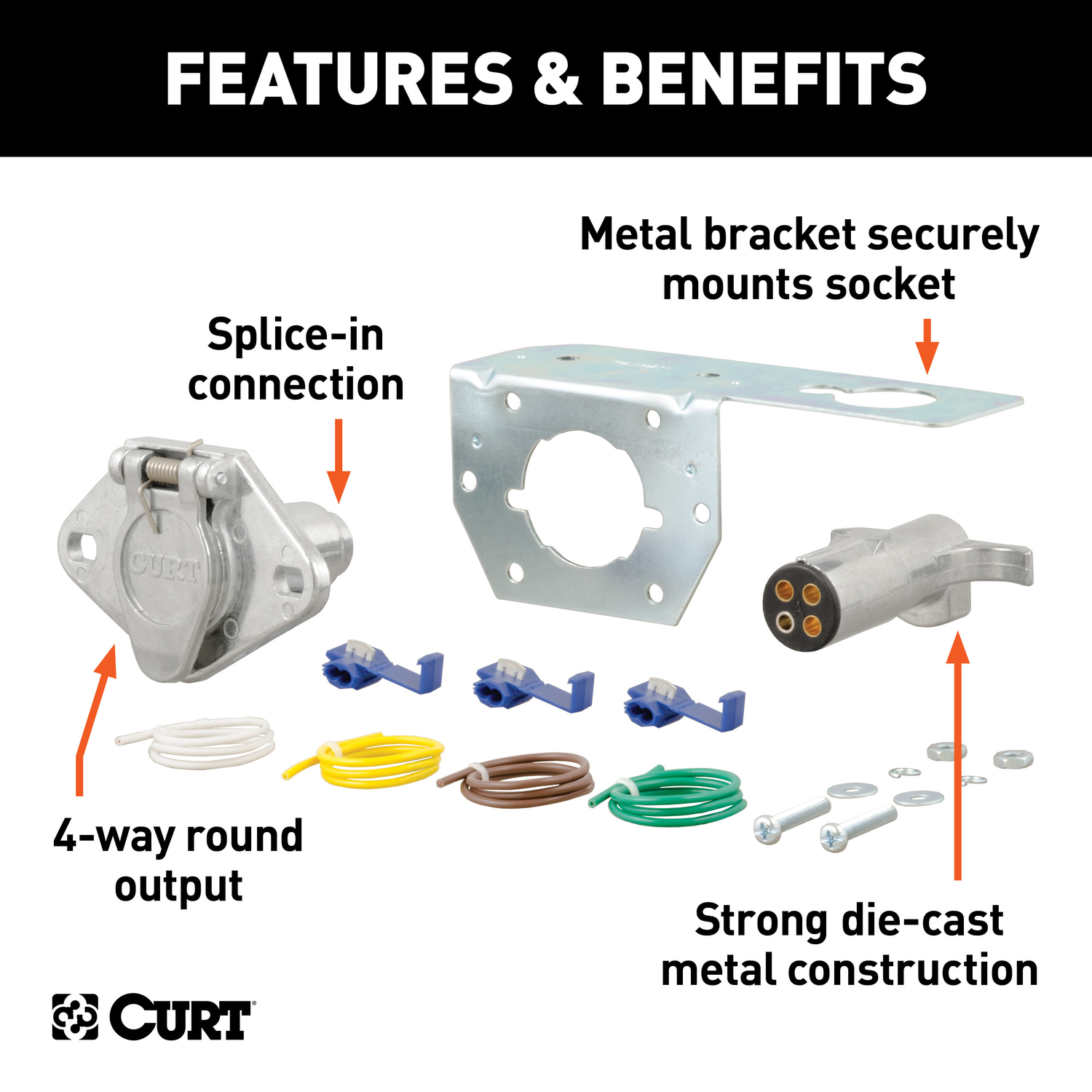 CURT 4 Way Connector Kit