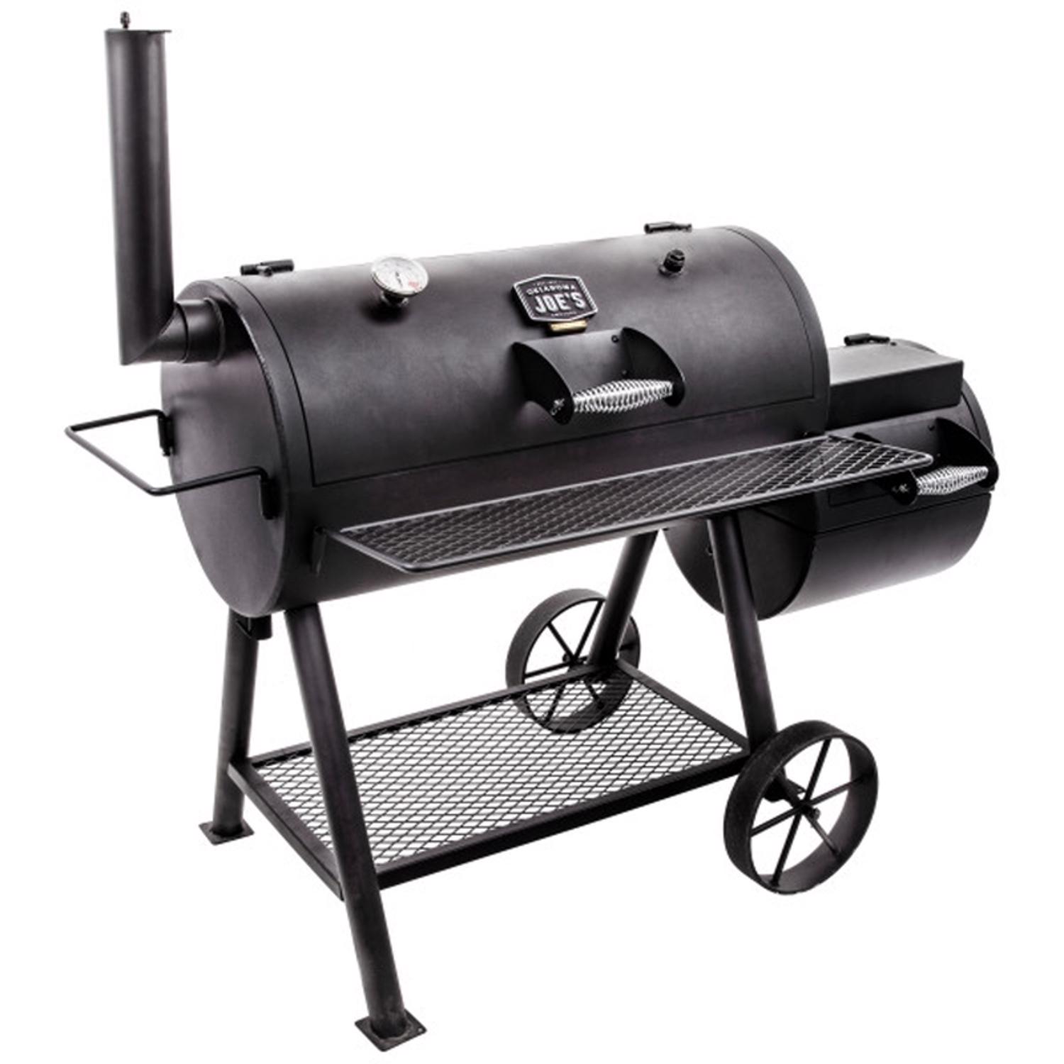 Oklahoma Joe's Highland Offset Charcoal Offset Smoker Black