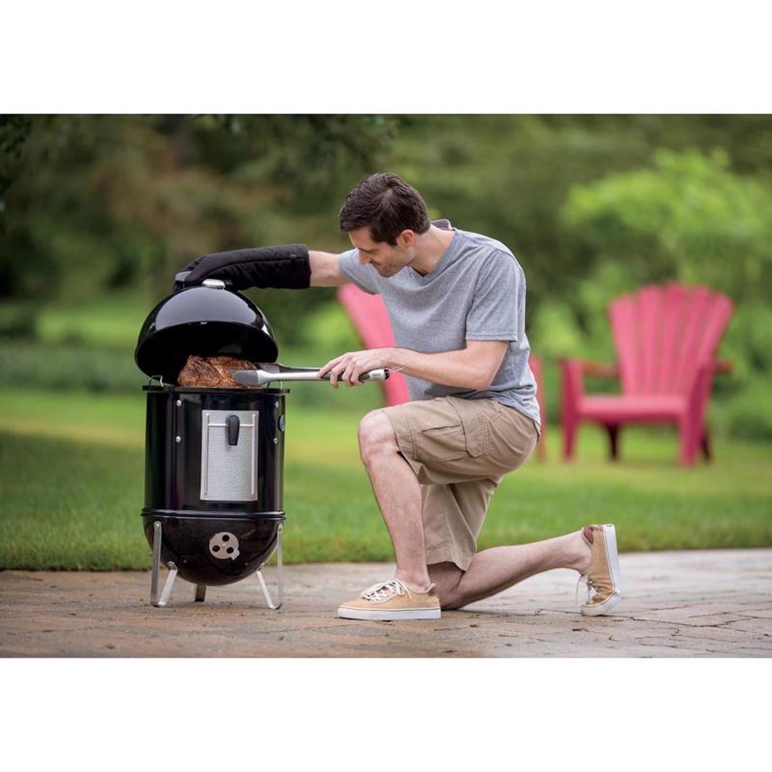 Weber Smokey Mountain Charcoal/Wood Bullet Smoker Black