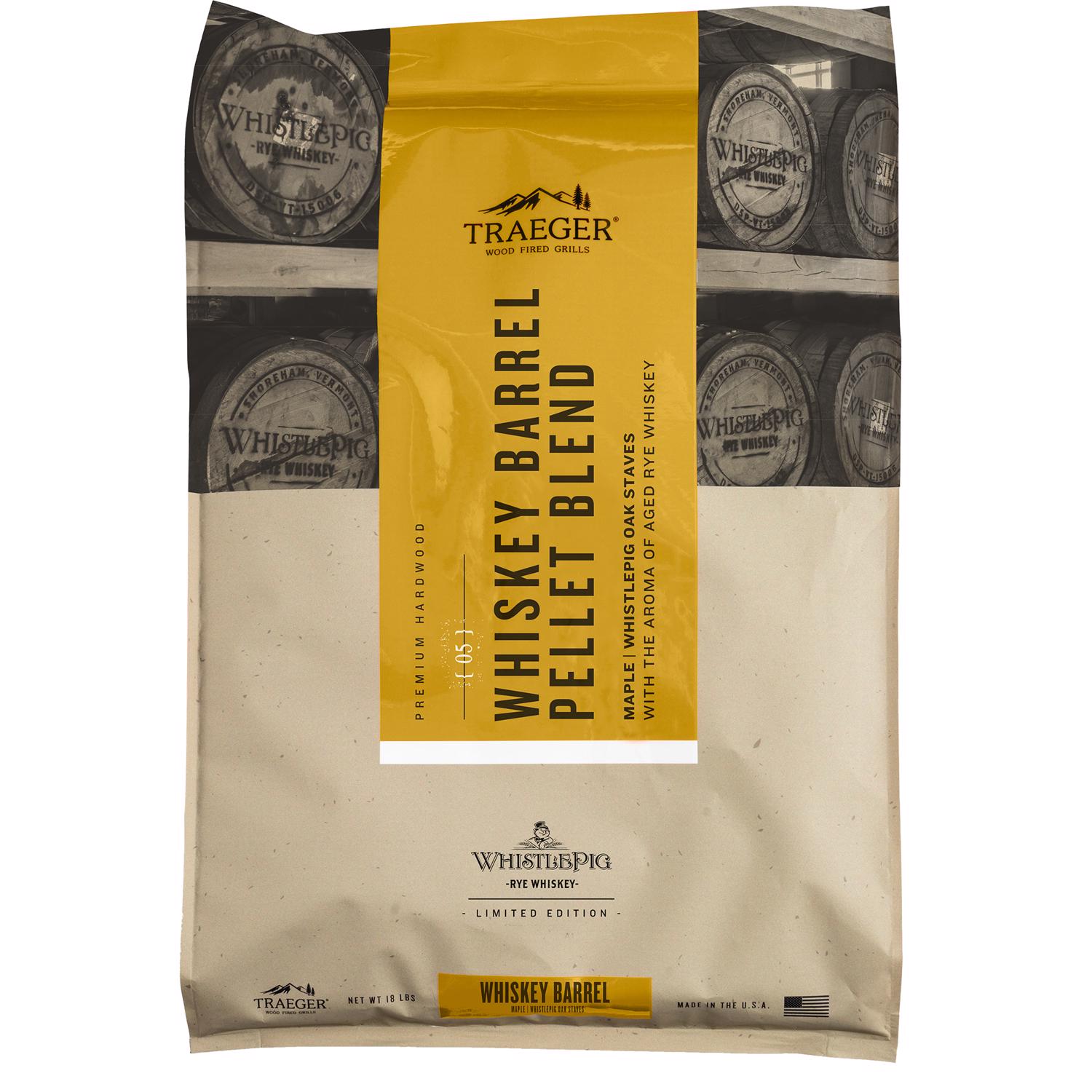 Traeger Wood Pellets All Natural Whiskey 18 lb