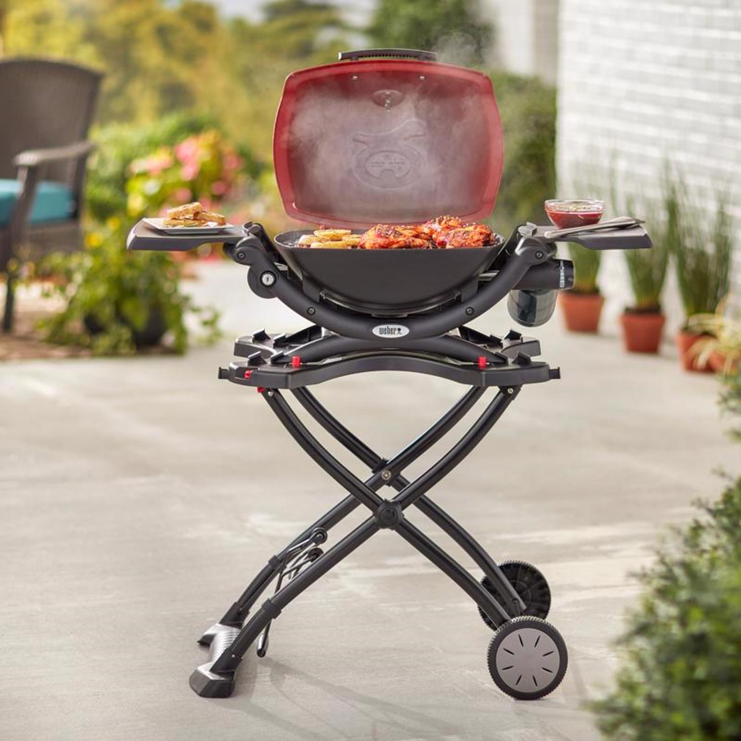 Weber Q1200 1 Burner Liquid Propane Grill Red