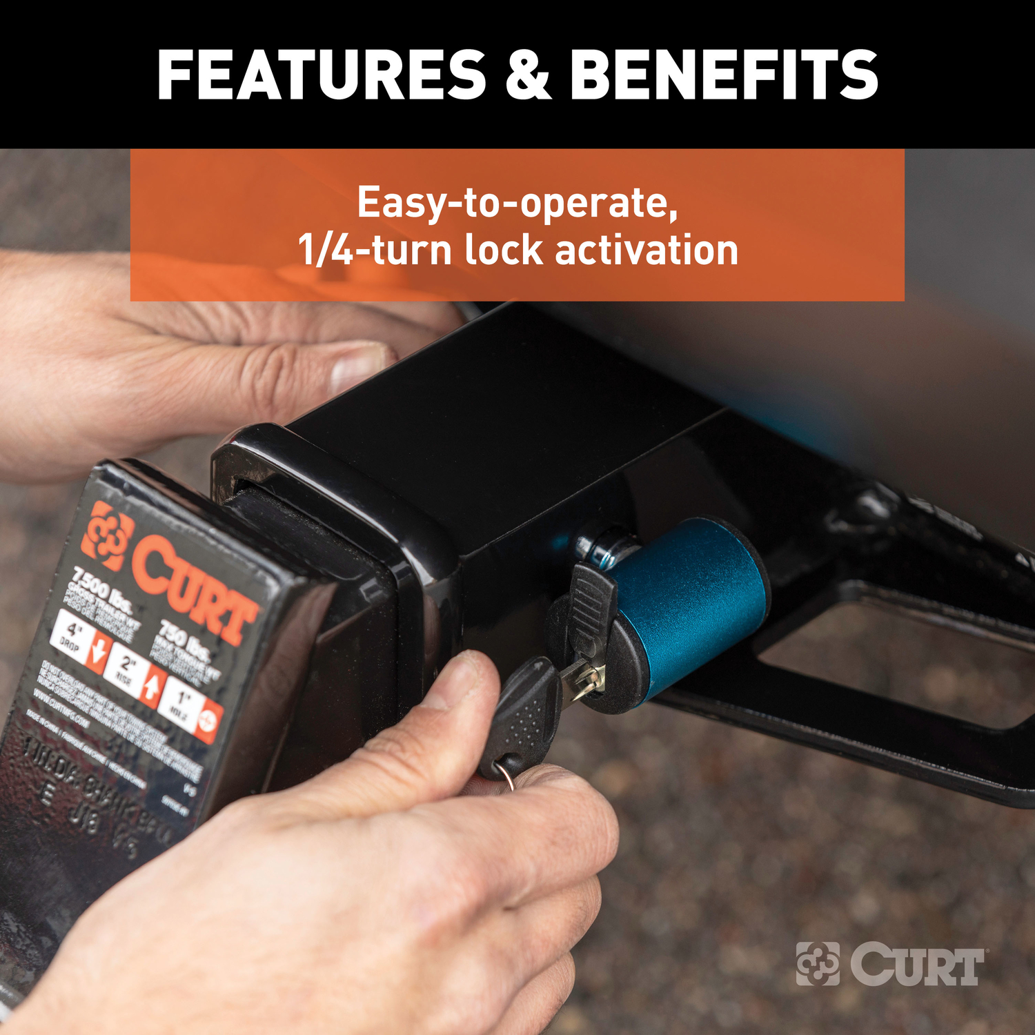 CURT Locking Hitch Pin