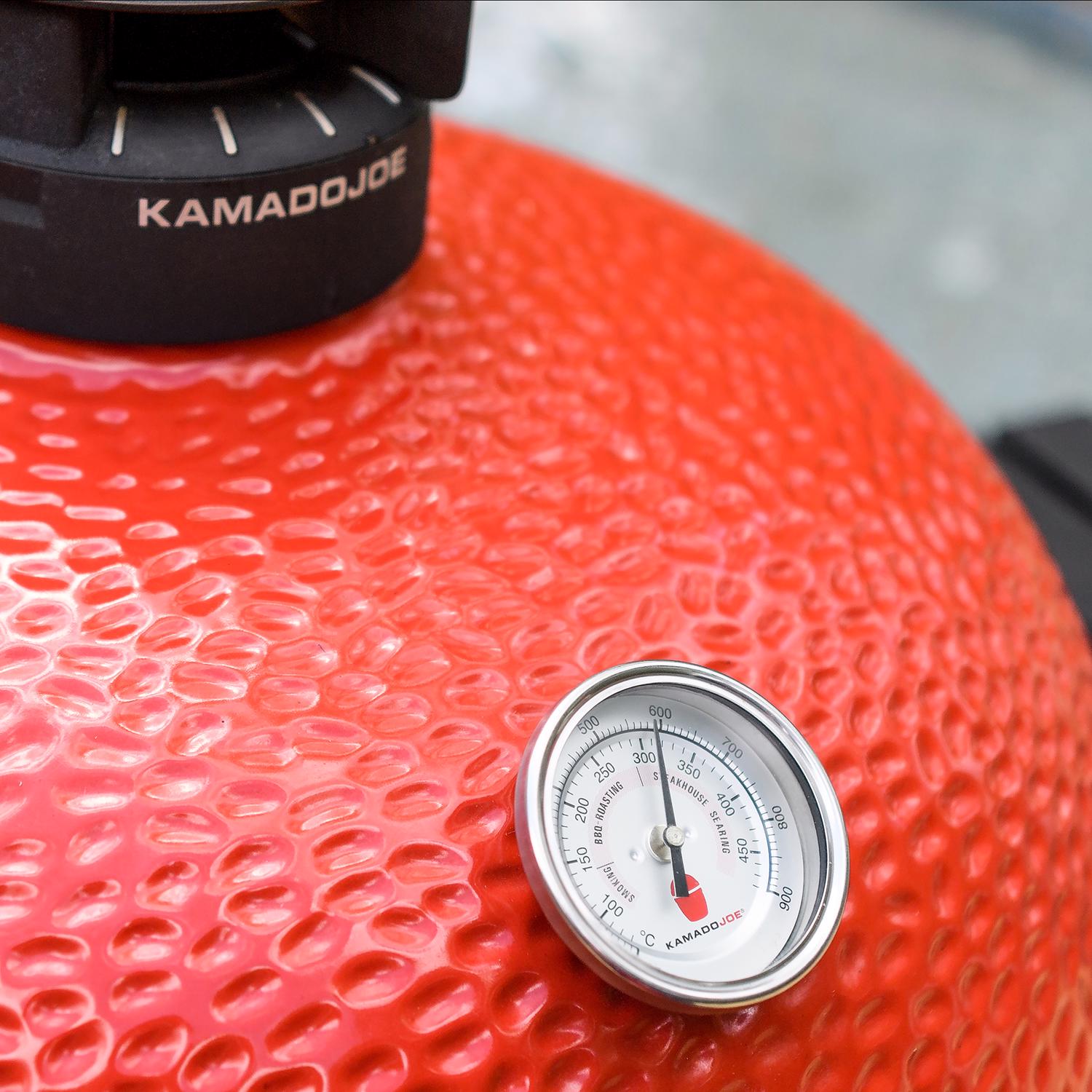 Kamado Joe 24 in. Big Joe II Charcoal Kamado Grill and Smoker Red