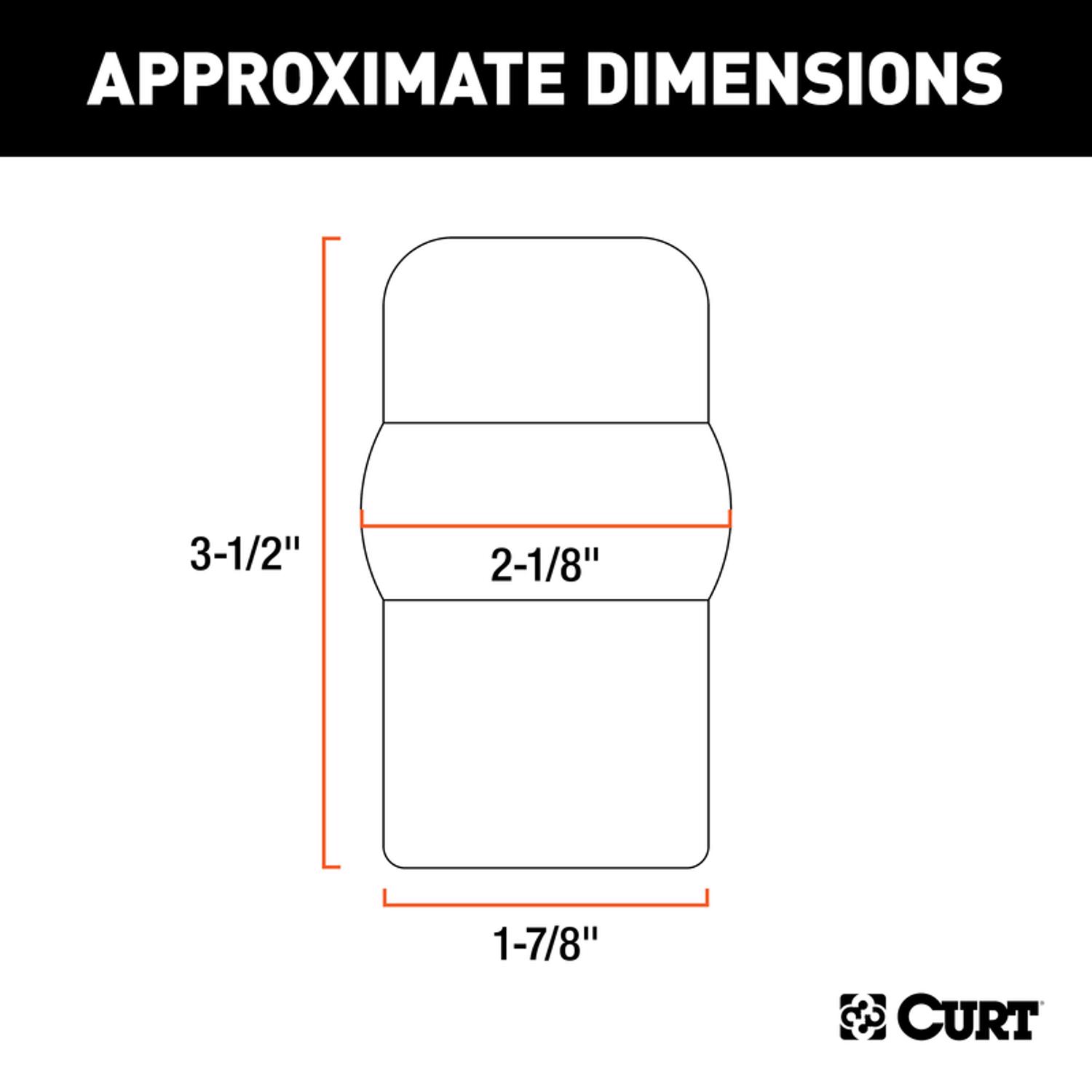 CURT 2 in. Hitch Ball Cover