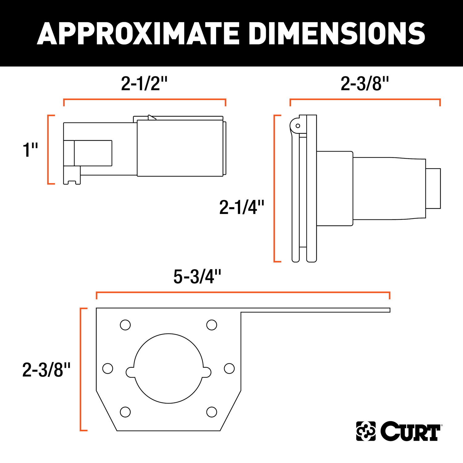 CURT 4 Way Connector Kit