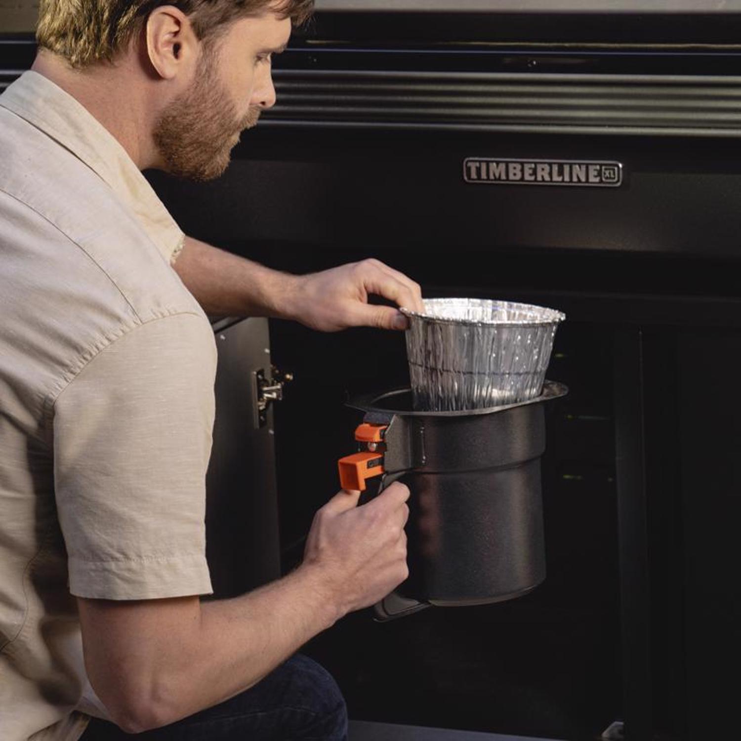 Traeger EZ-Clean Aluminum Grease & Ash Keg Liner 6.3 in. L X 6.3 in. W