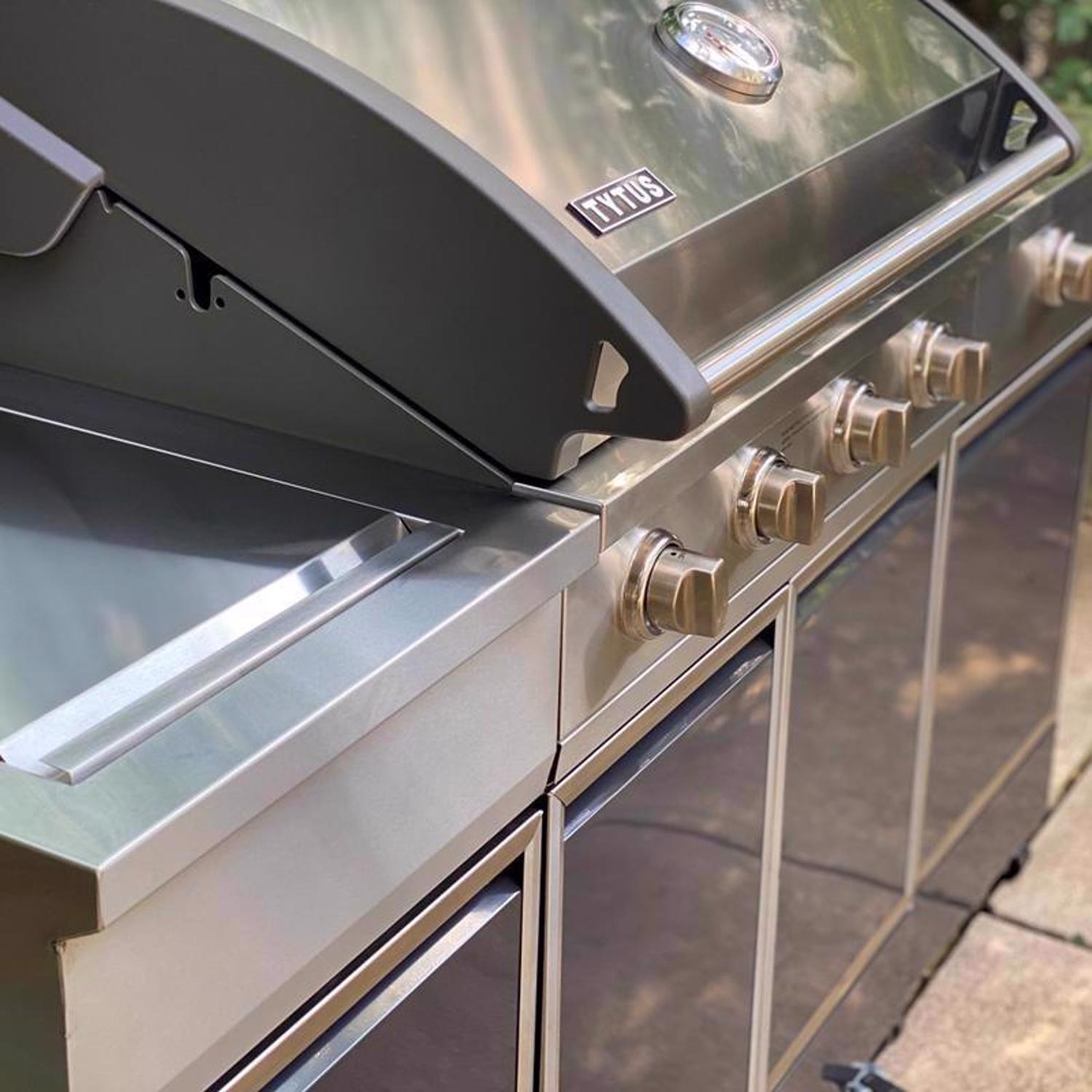 TYTUS 4 Burner Liquid Propane Grill Gray