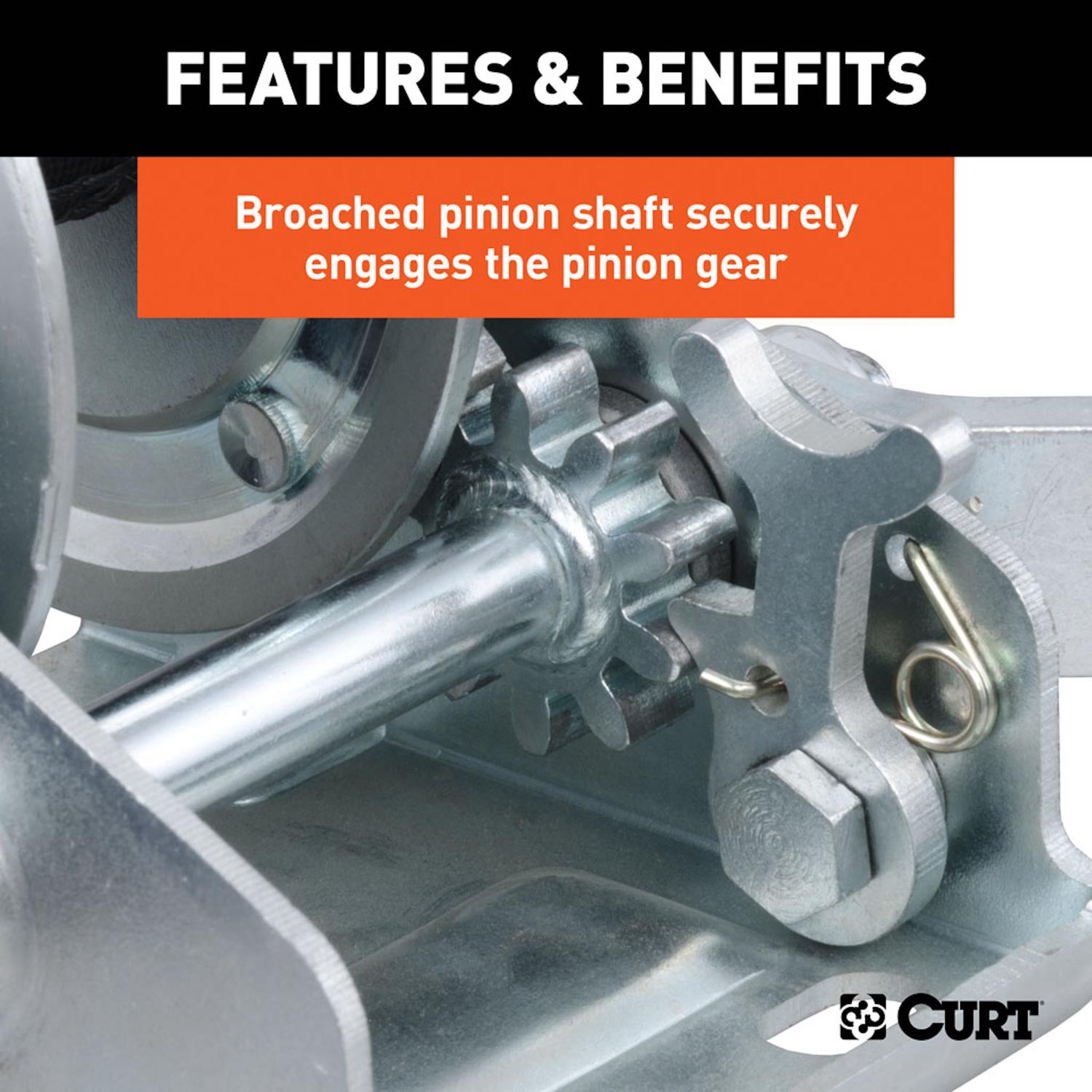 CURT 900 lb Hand Winch