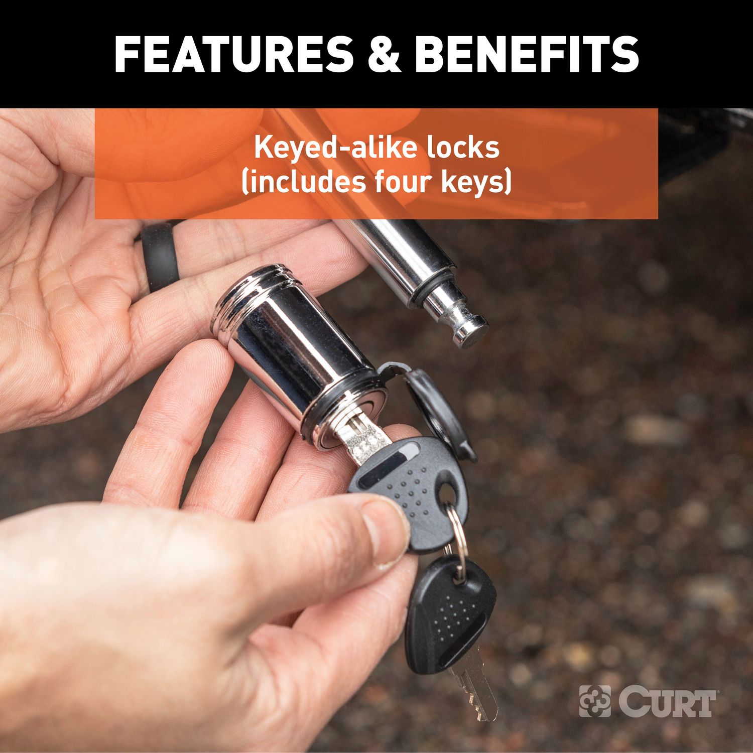 CURT Locking Hitch Pin