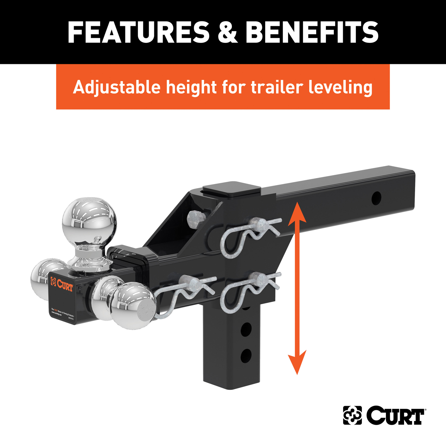 CURT Tri-Ball Mount