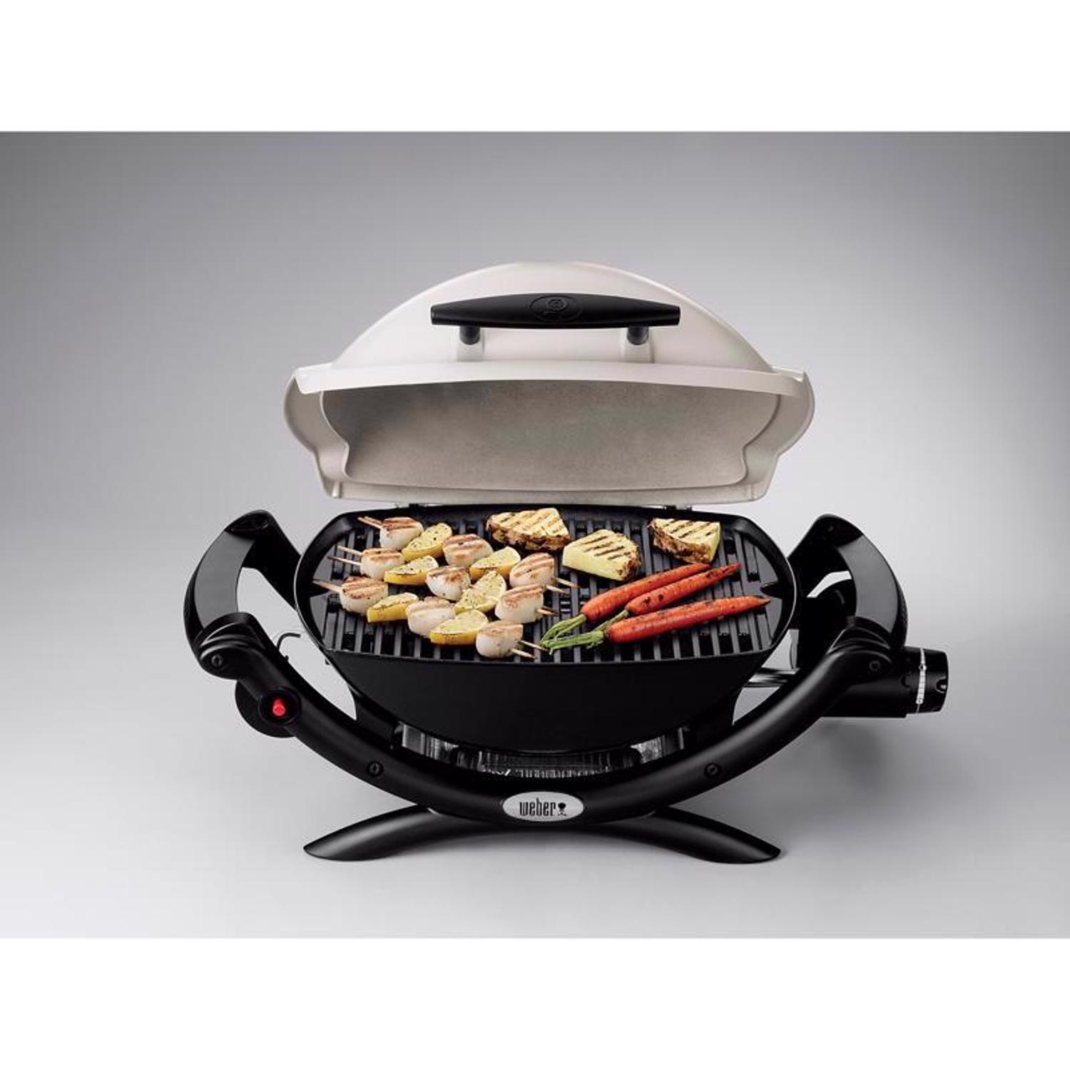 Weber Q1000 1 Burner Liquid Propane Grill Titanium