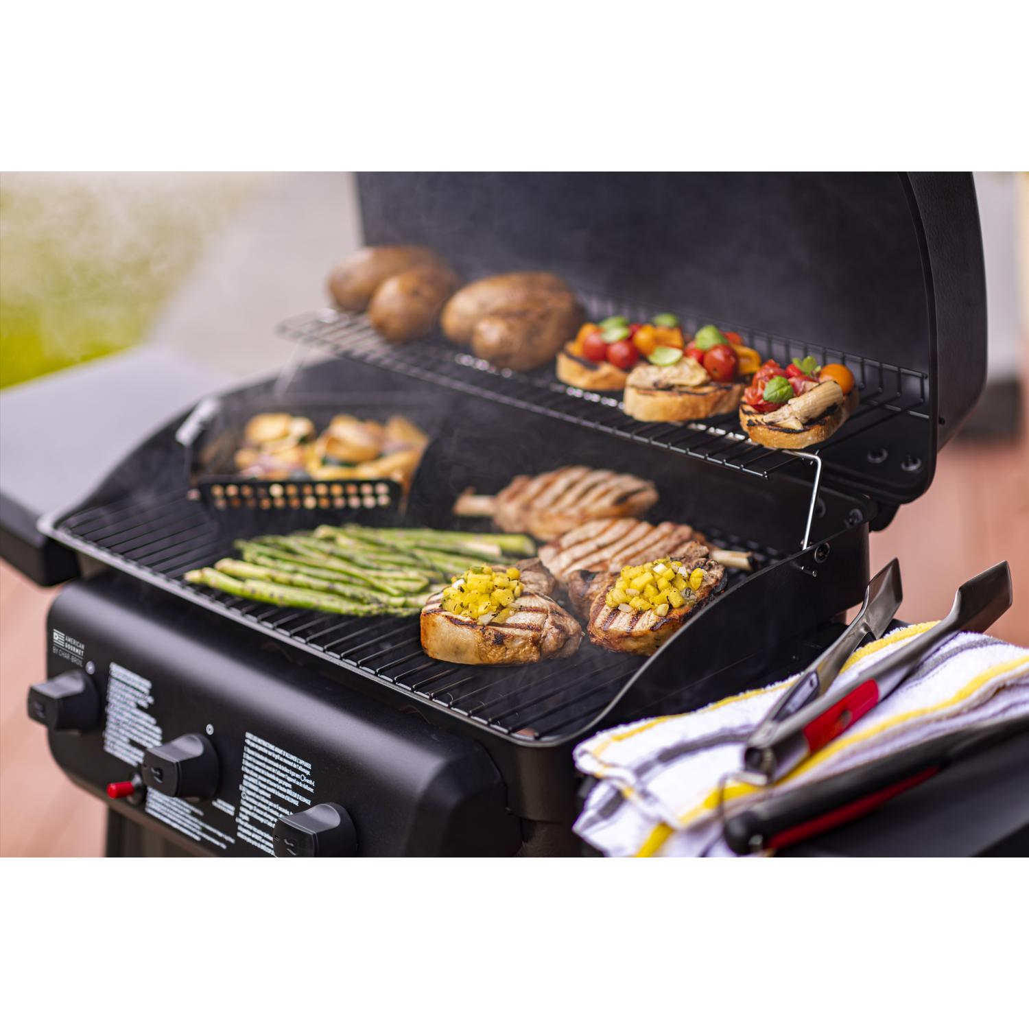 American Gourmet 3 Burner Liquid Propane Grill Black