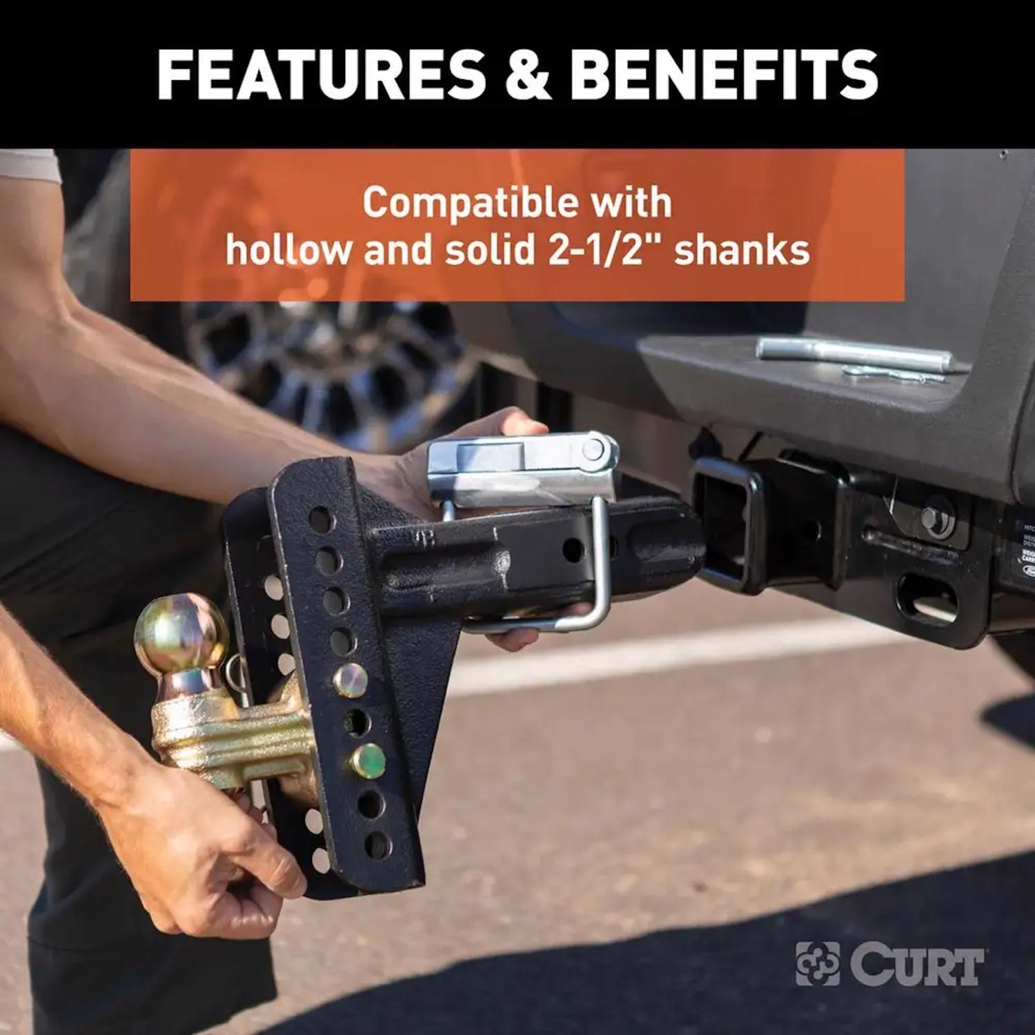 Curt Anti-Rattle Hitch Clamp