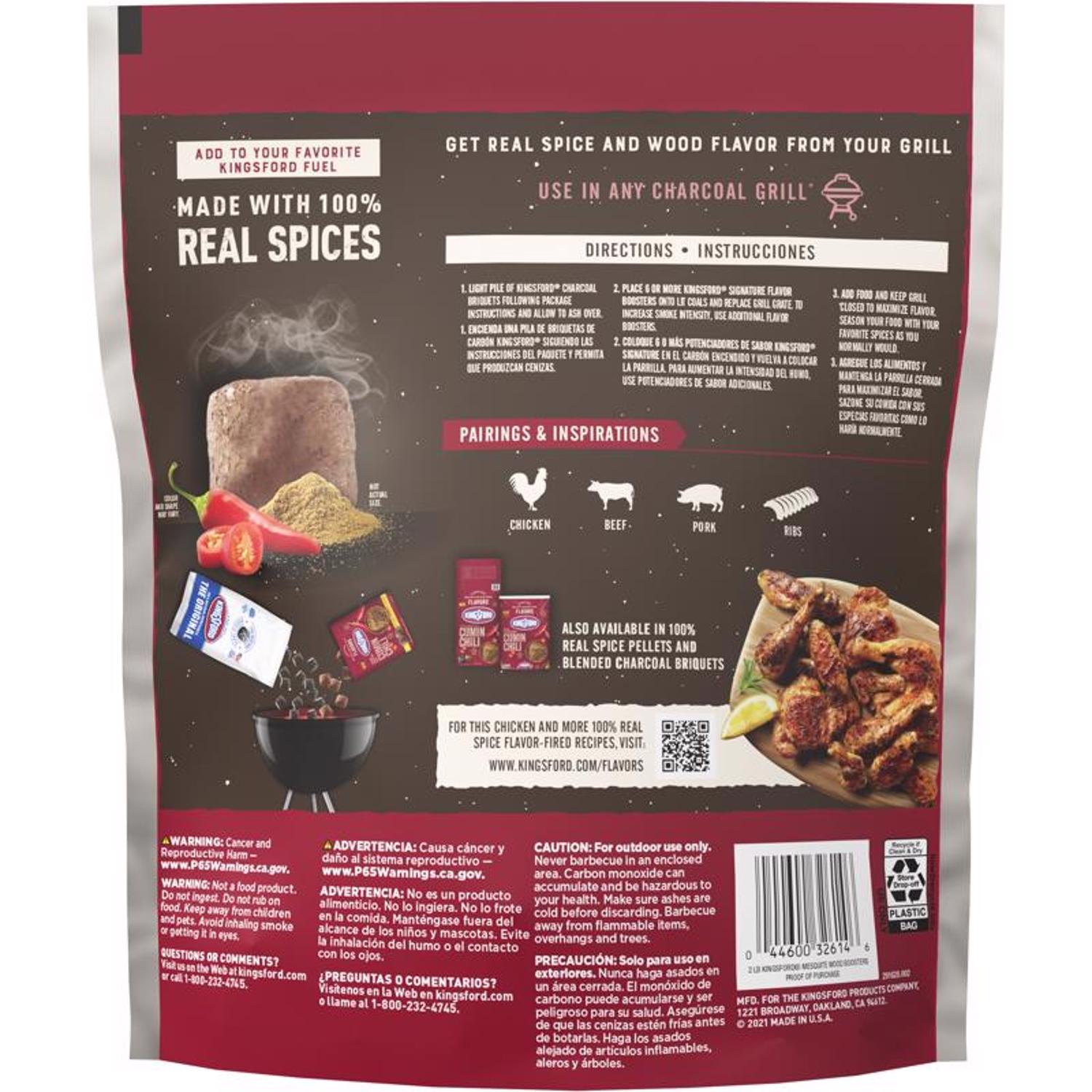 Kingsford Signature Flavors All Natural Chili Cumin Charcoal Briquettes 2 lb