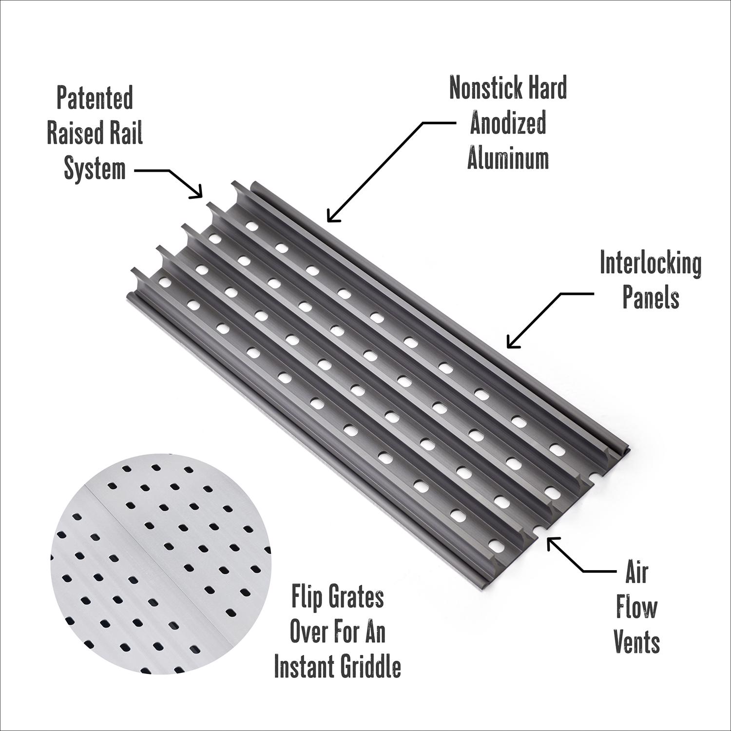 GrillGrate Sear Station Grill Grate Kit 15 in. L X 15.38 in. W