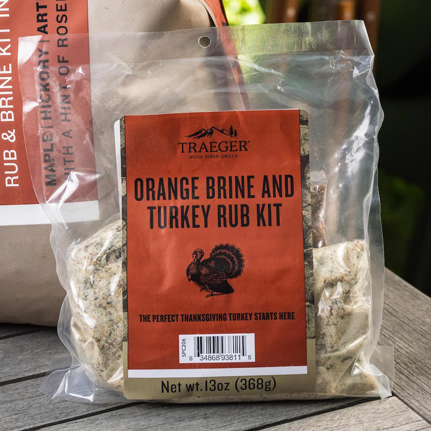 Traeger Orange Brine and Turkey Rub Kit 13 oz