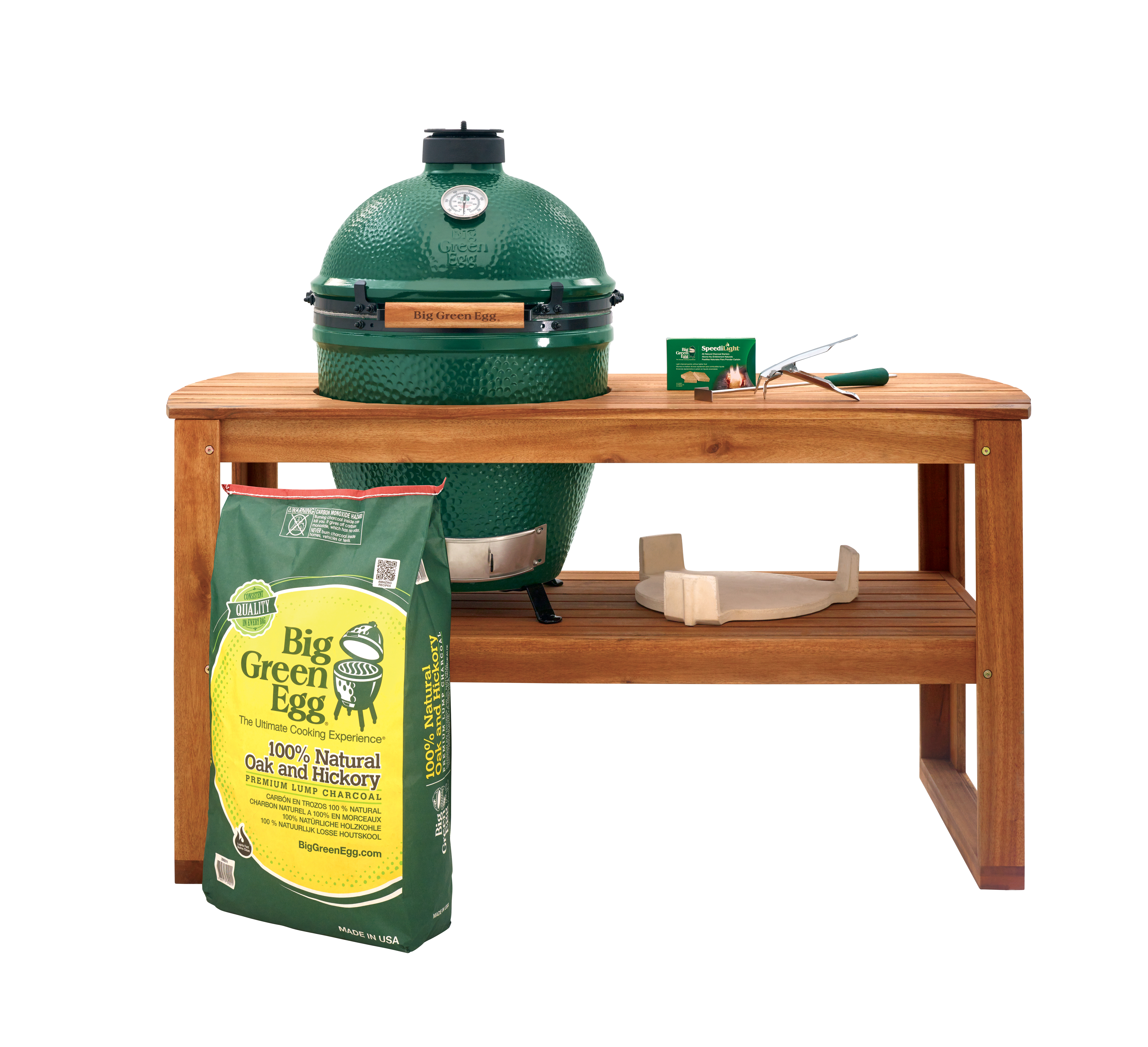 Big Green Egg Large EGG Collection with Acacia Table