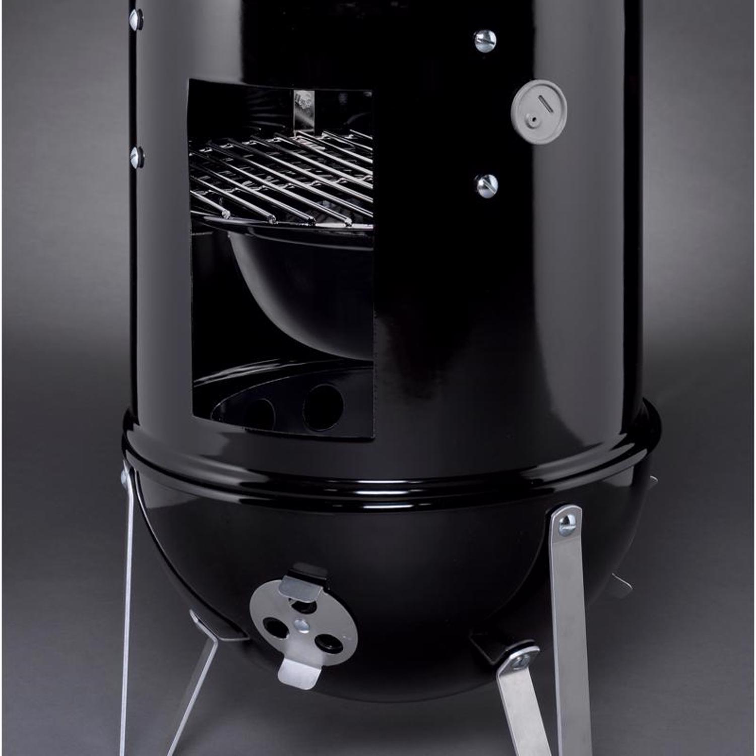Weber Smokey Mountain Charcoal/Wood Bullet Smoker Black