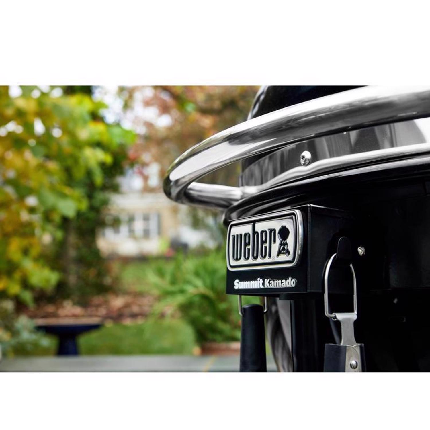 Weber 24 in. Summit E6 Charcoal Kamado Grill and Smoker Black