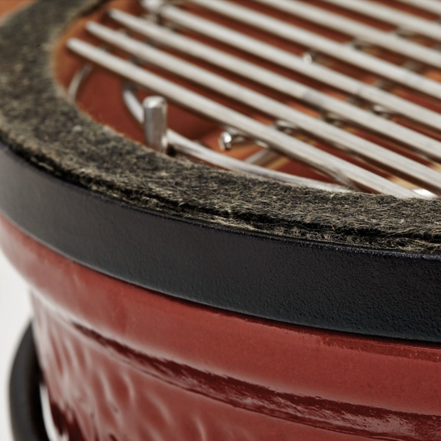 Kamado Joe 13.5 in. Joe Jr. Charcoal Kamado Grill and Smoker Red