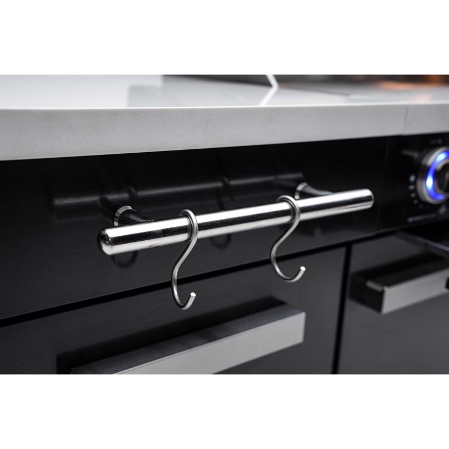 Mont Alpi 5 Burner Natural Gas/Propane Grill Black/Silver