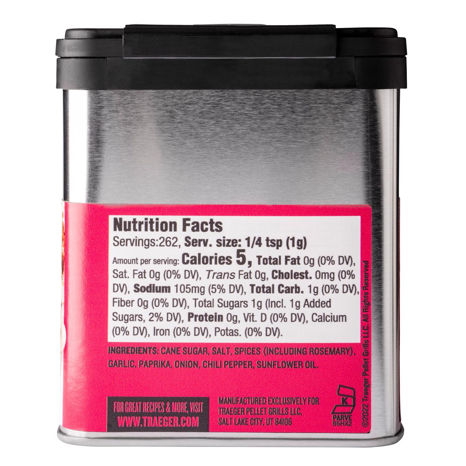 Traeger Rosemary and Garlic Prime Rib Rub 9.25 oz