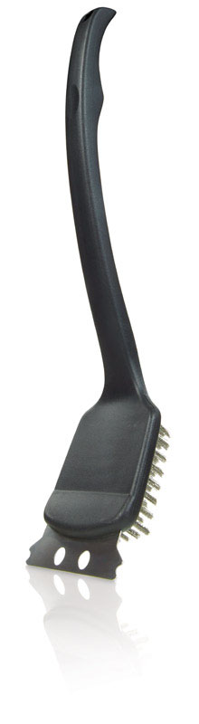 Grill Mark Grill Brush with Scraper 2.8 in. H X 17 in. L X 1 in. W 1 pk